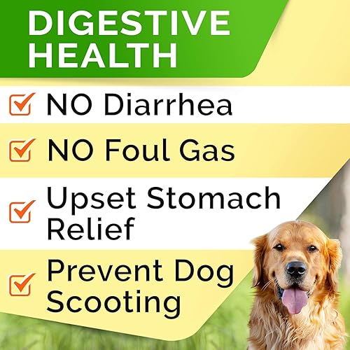 Miniatura 5 de StrellaLab Golosinas de probióticos para perros para comedores exigentes, enzimas digestivas + prebióticos, suplemento de fibra masticable, alergia,