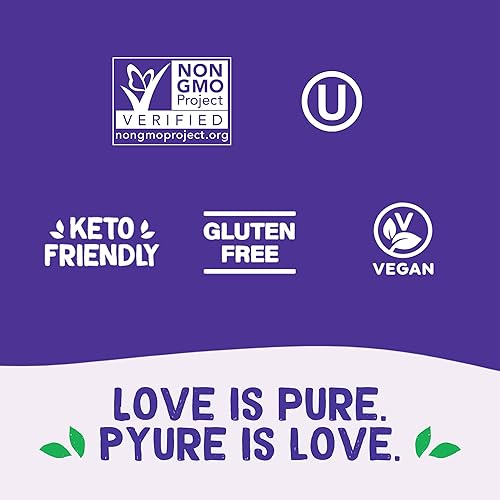 Miniatura 6 de Pyure - Untable de Almendras y Chocolate Keto | Sin azúcar, bajo en carbohidratos, vegano, alternativa a Nutella | 2 g de carbohidratos netos, sin