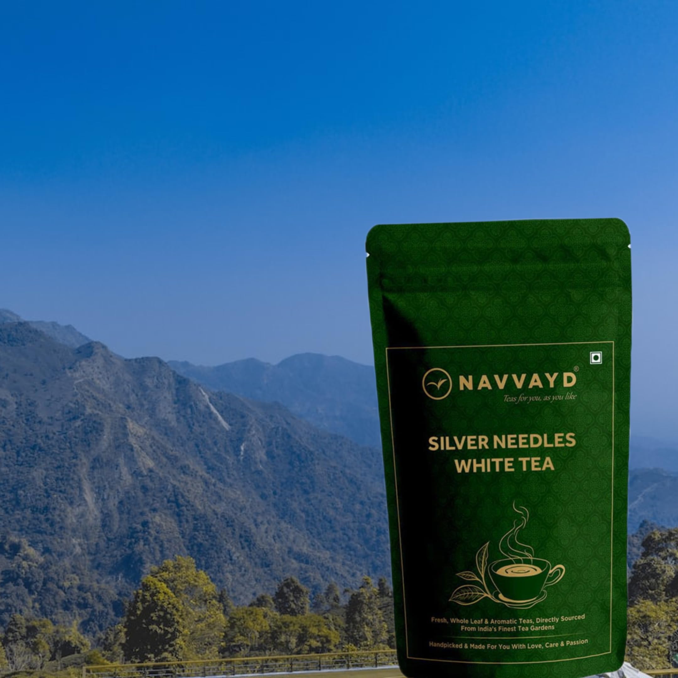 Navvayd Silver Needles White Tea (15 Tea Bags), From Darjeeling - Loose Leaf - Image 3 thumbnail