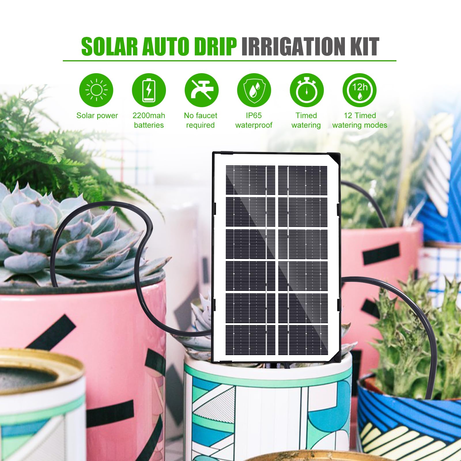 Snapklik.com : Solar Automatic Drip Irrigation System, Auto Drip ...