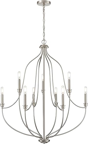 Miniatura 8 de ML Lighting Senoia Collection | 98005-MB | Lámpara de techo moderna con 5 luces en acabado negro mate | Perfecto para cocinas, vestíbulos, pasillos,