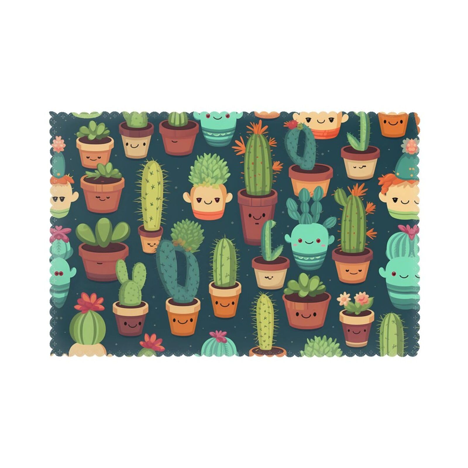 Set de table cactus anti rayure et chaleur pour protéger votre table lot