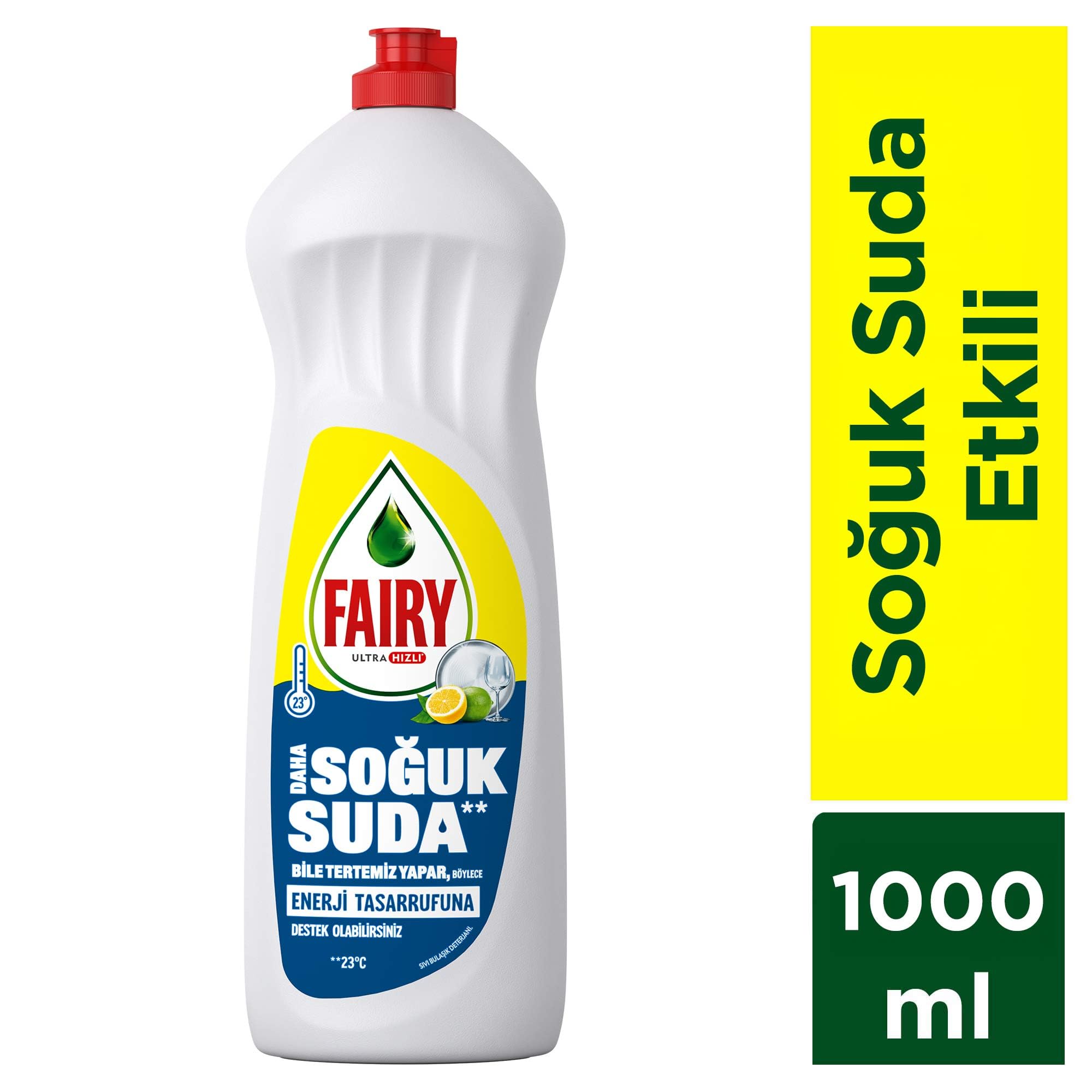 Fairy Temiz ve Ferah Sıvı Bulaşık Deterjanı 1000 ml Limon Kokulu