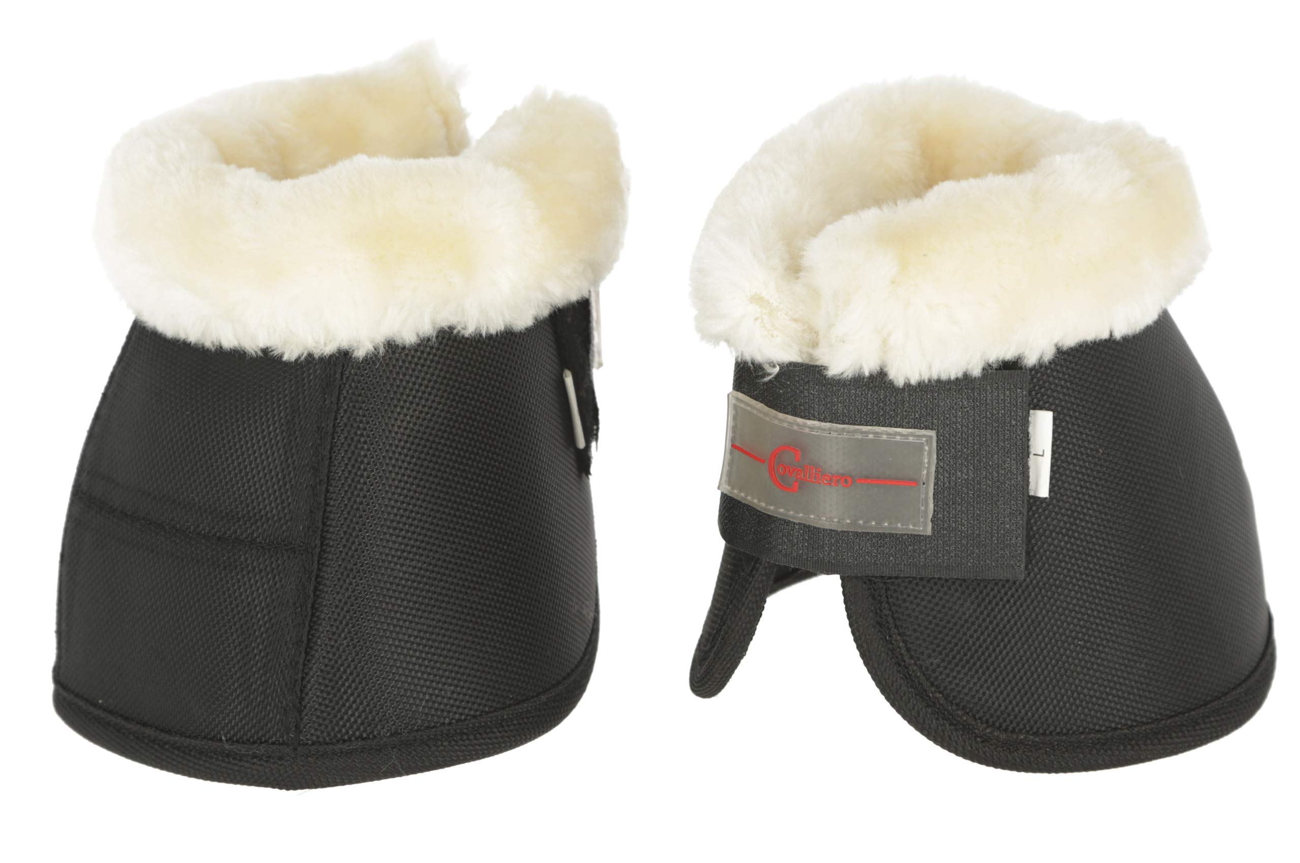 Kerbl 3222161 Bell Boots Teddy Fleece Black Pony