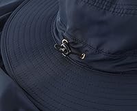 Vista 59 de Home Prefer Sombrero para sol para el aire libre con protección UV, secado rápido, unisex con solapa para proteger el cuello Negro