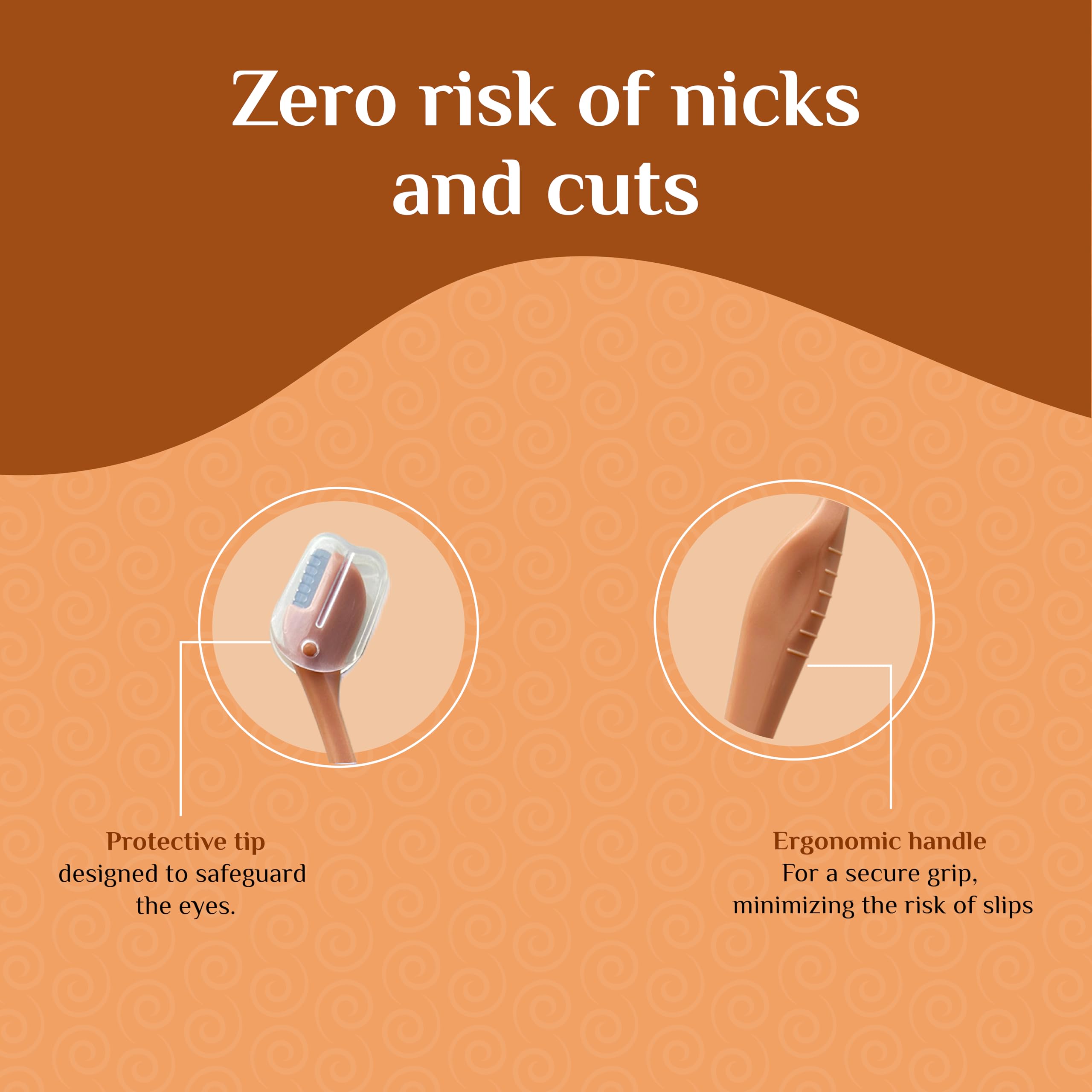 Senzicare Eyebrow Razor | Eyebrows, Upper Lip, Targeted Corner Hair | Painless Hair Removal | Safe & Hygienic | 3 units 4