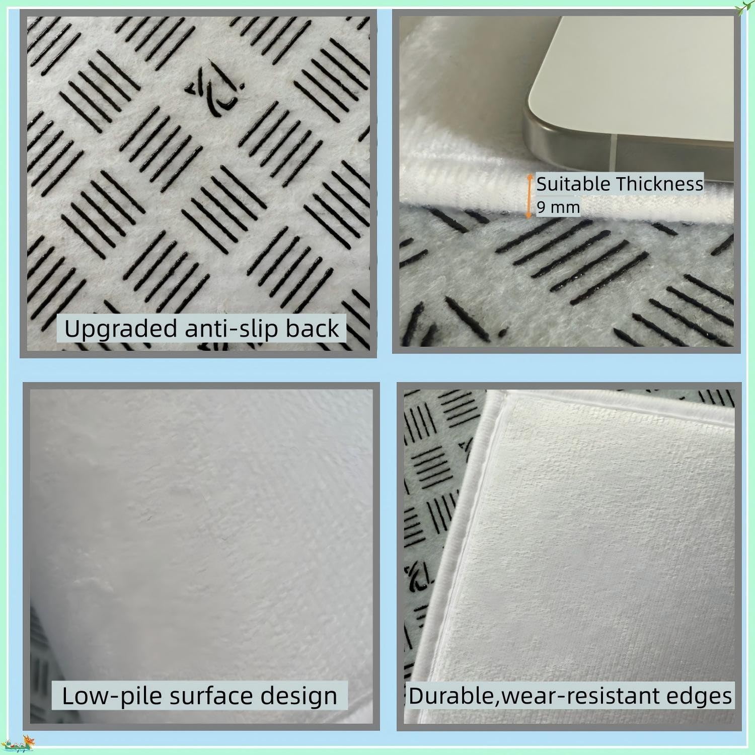 Teppichläufer Flur 50 x 200 cm Provence Lavendel Rutschfester Küchenteppich Ländlich abwaschbar, moderner Läufer für Wohnzimmer, Büro, Schlafzimmer und Küche