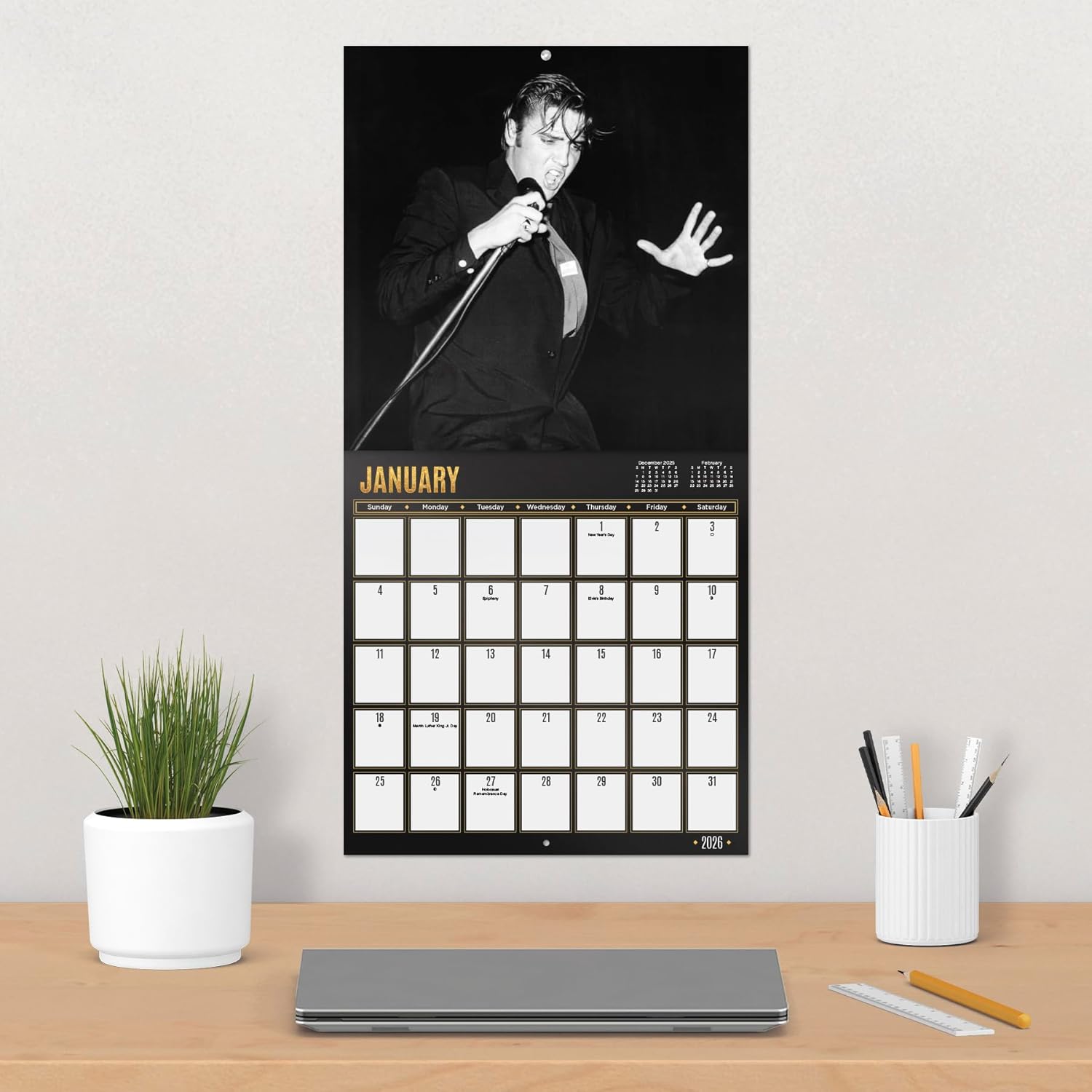 2026 Elvis Presley Wall Calendar - Image 5