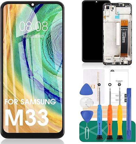 Original para Samsung Galaxy M33 reemplazo de pantalla para Samsung M33 pantalla LCD para SM-M336B SM-M336BU digitalizador táctil Asamblea piezas de