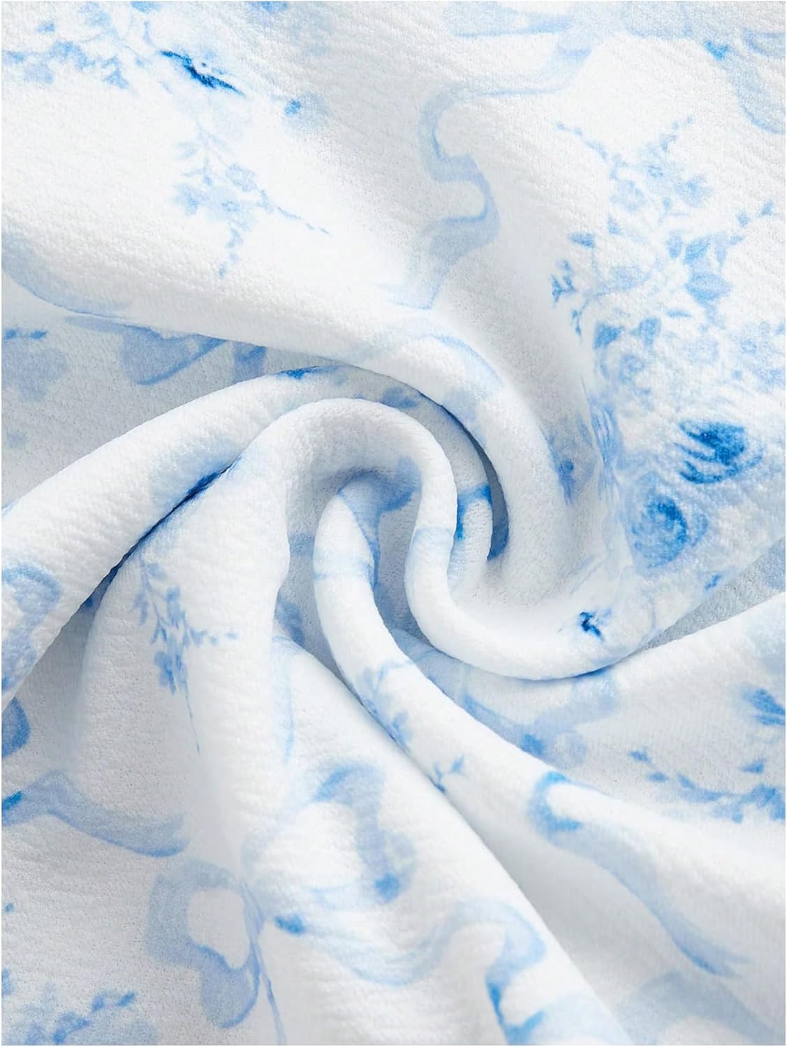 MakeMeChic Women's Floral Bow Wide Strap Cami Top Ruched Sleeveless Tank Crop Tops - Image 4