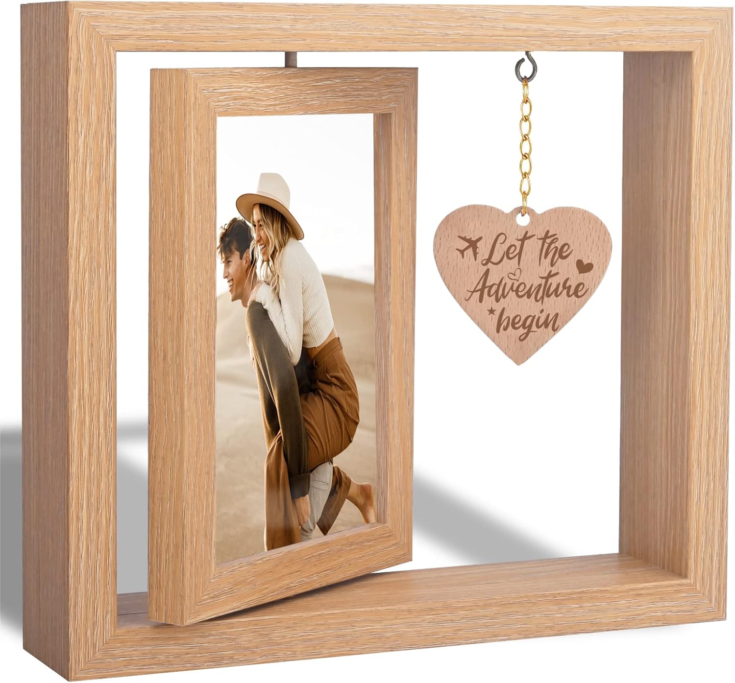 Couple Picture Frames, Rotating Engagement Picture Frames