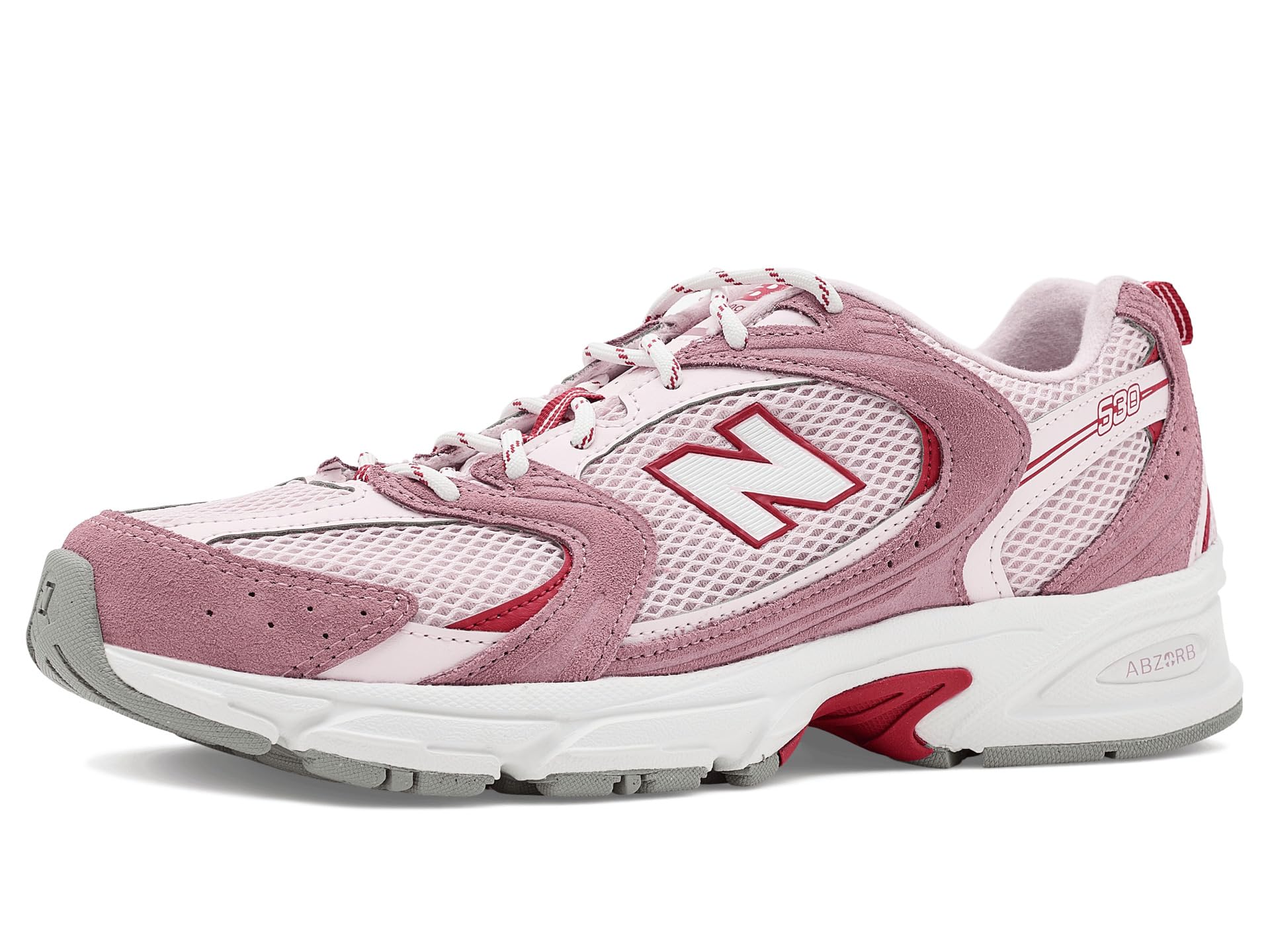 New Balance Unisex 530 Sneaker, Rosewood/Pink Salt, 5.5 US Men
