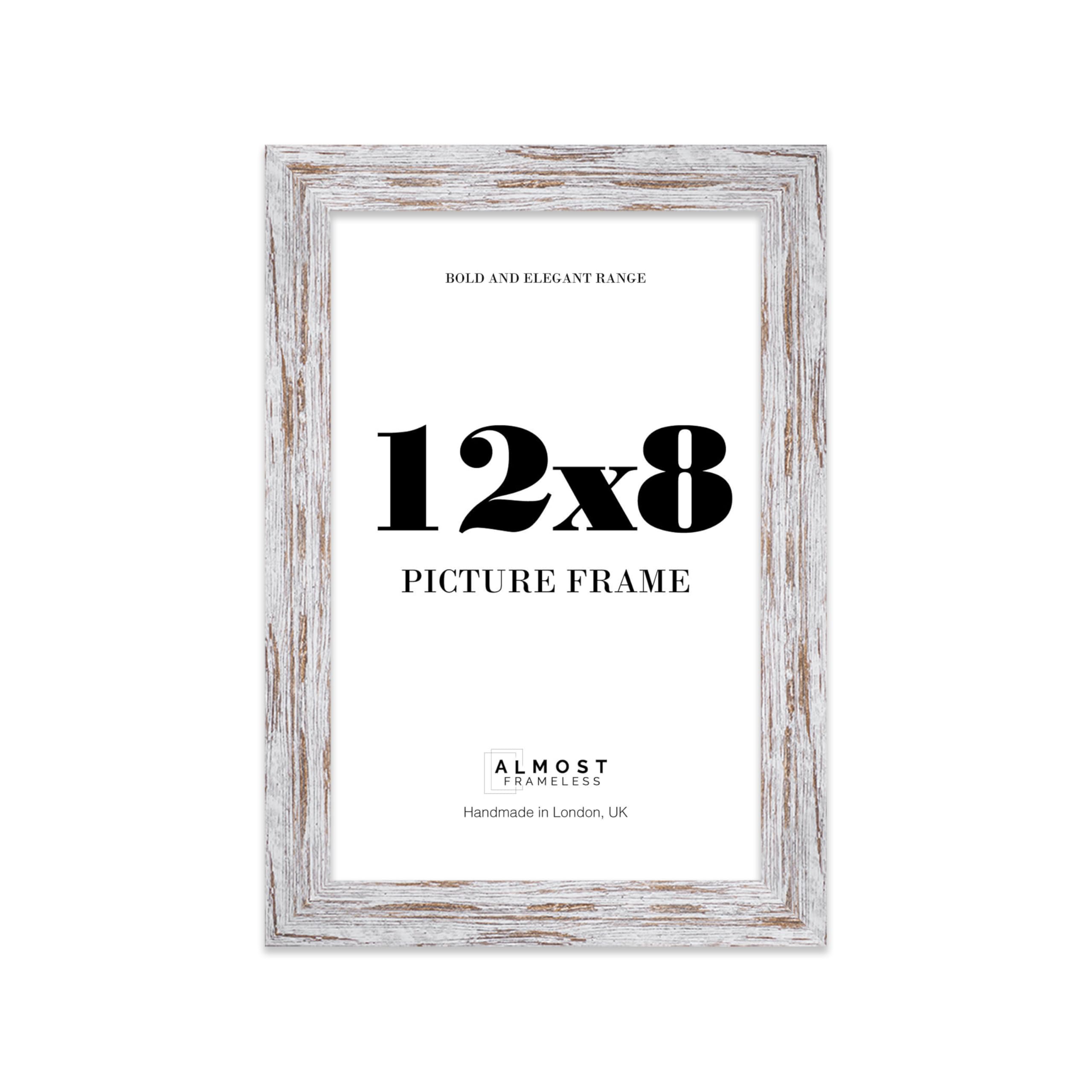 12x8 Photo Frame, Display 12x8 Pictures (30.5 x 20.3cm) Picture Frame for wall Display - Distressed Wood - 1 Pack — image 1