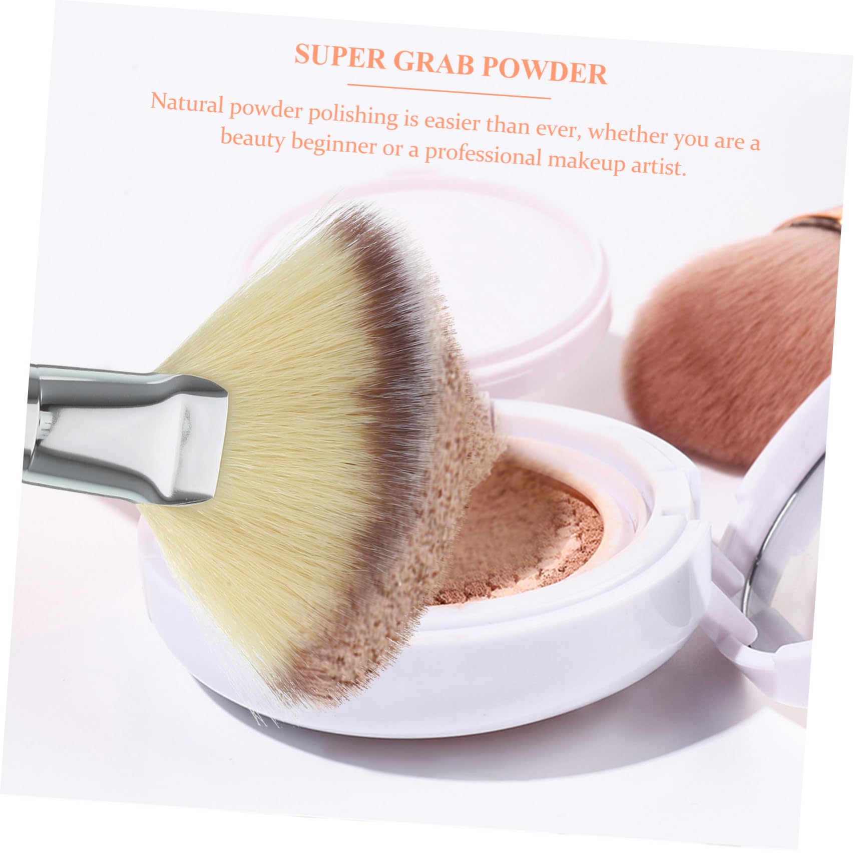 NOLITOY Essential Makeup Brush Kit 2 Large Fan Brushes for Face Blush Setting Loose Comfortable for Women