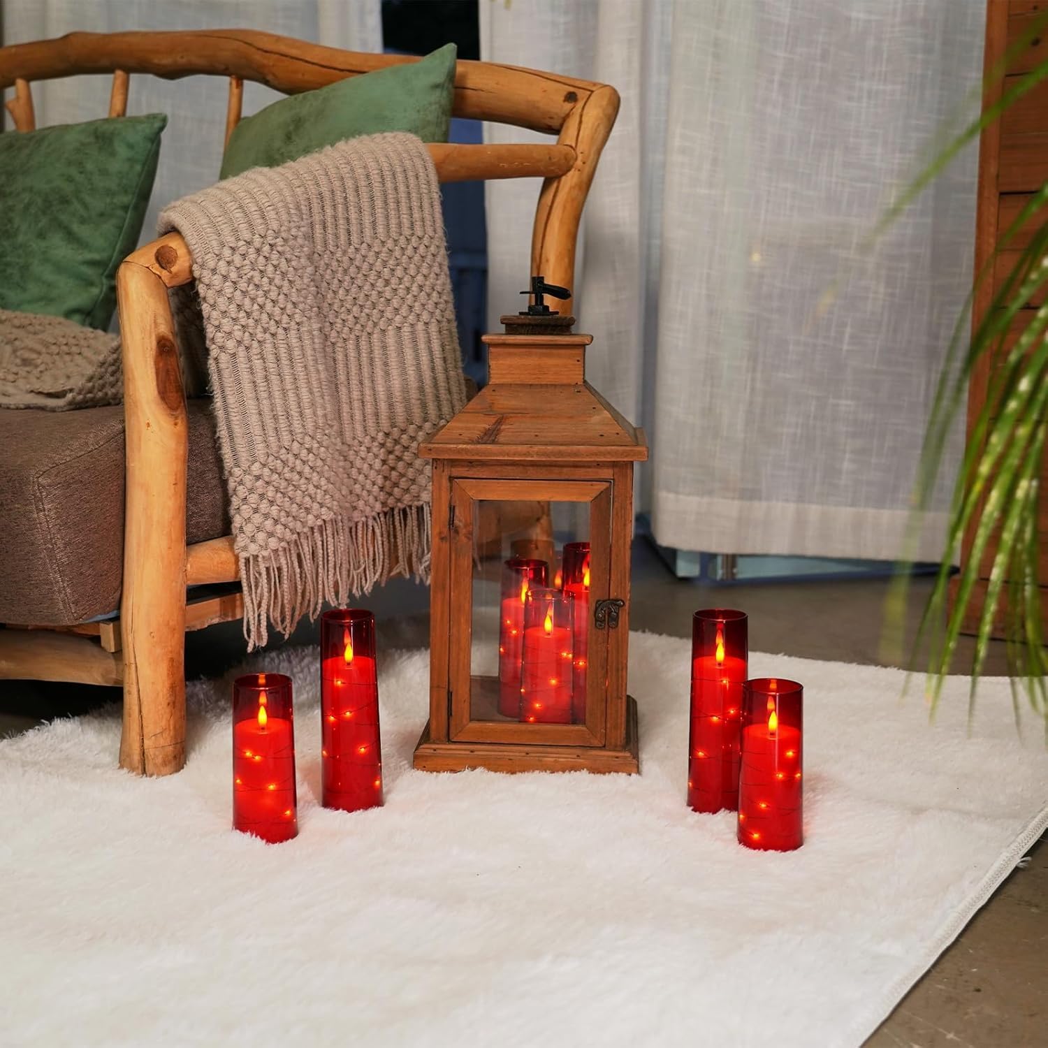 Bougies LED sans Flamme - Bougies à LED - Bougie Led Vacillante Avec Vacillement Des Flammes Très Réaliste avec Télécommande,Fonction Minuterie, (Noir, 7 pièces)
