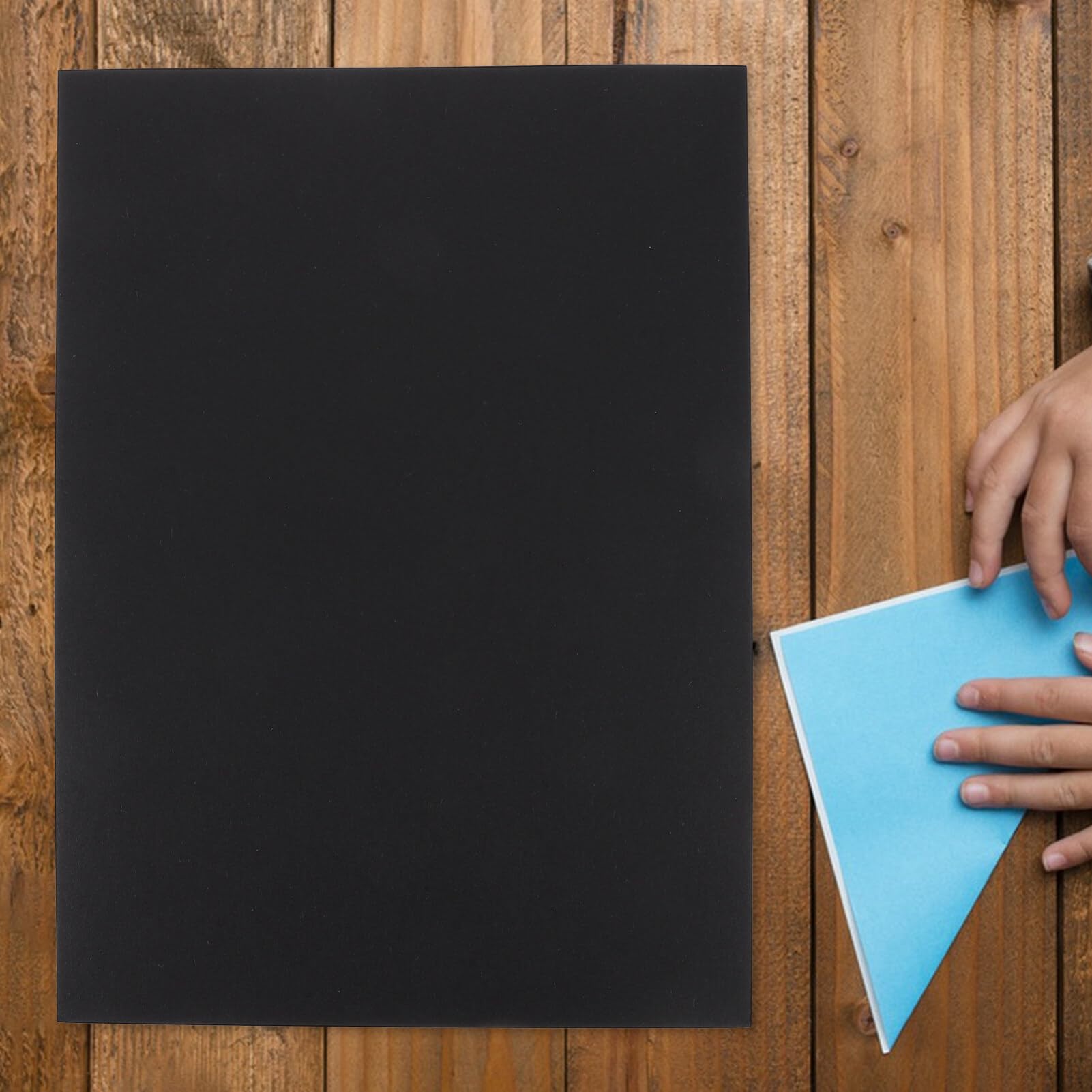 Papier Cartonné Noir A4 100 Pièces pour Loisirs Créatifs et Dessin