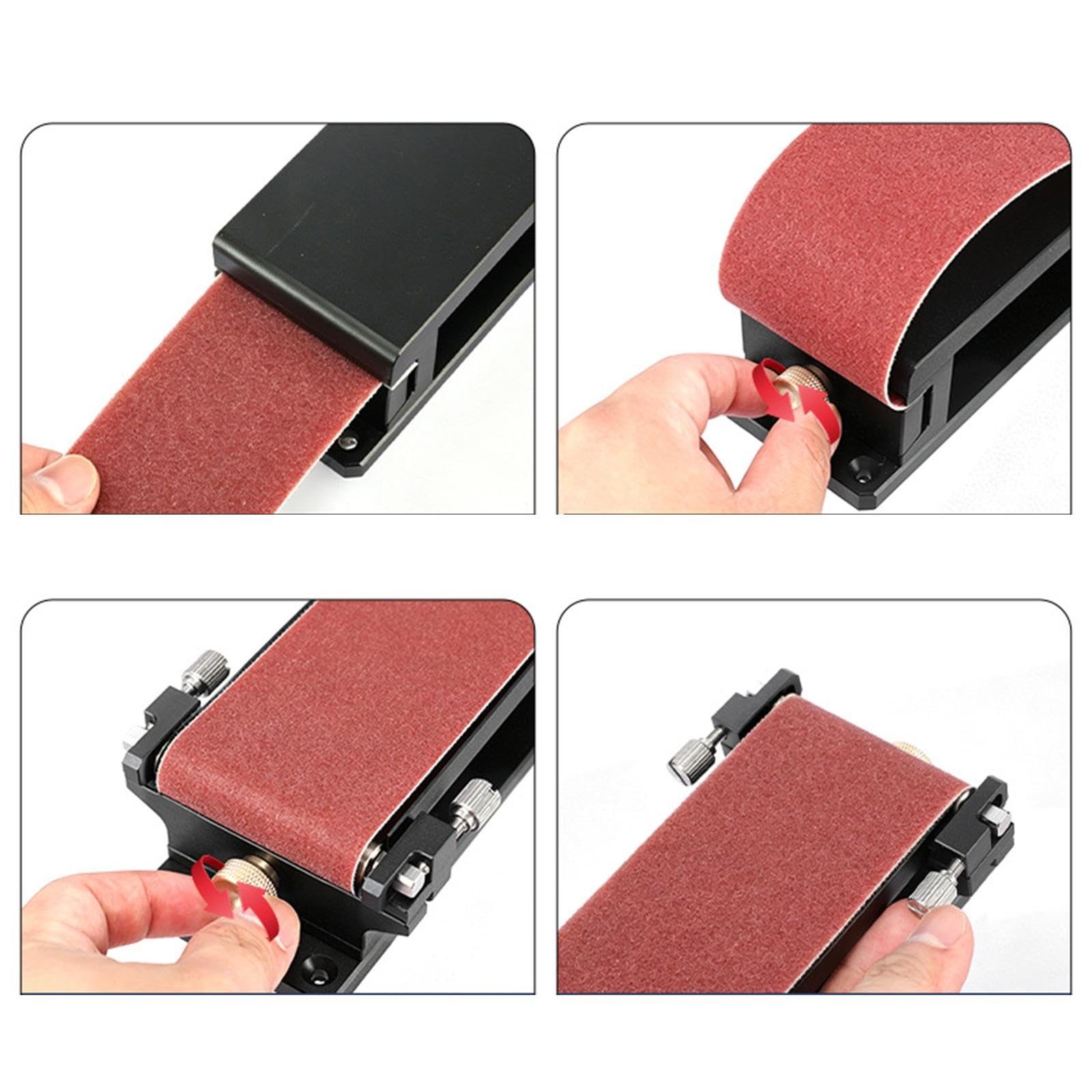 Fenteer Clip para papel lija, accesorio para lijar y papel lija, fácil reemplazar, práctico soporte tensión para lija para carpinteros.