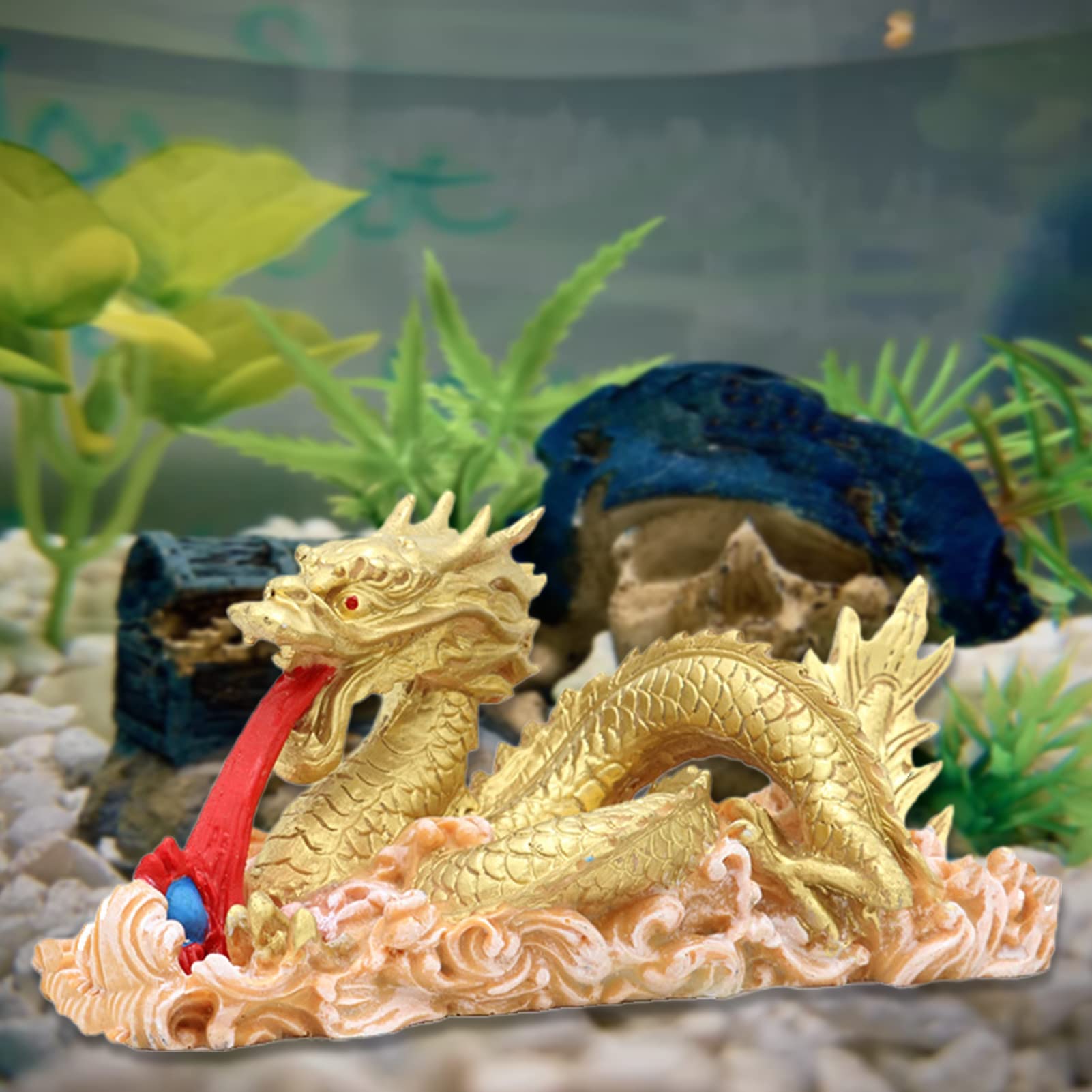 dragon statue for aquarium