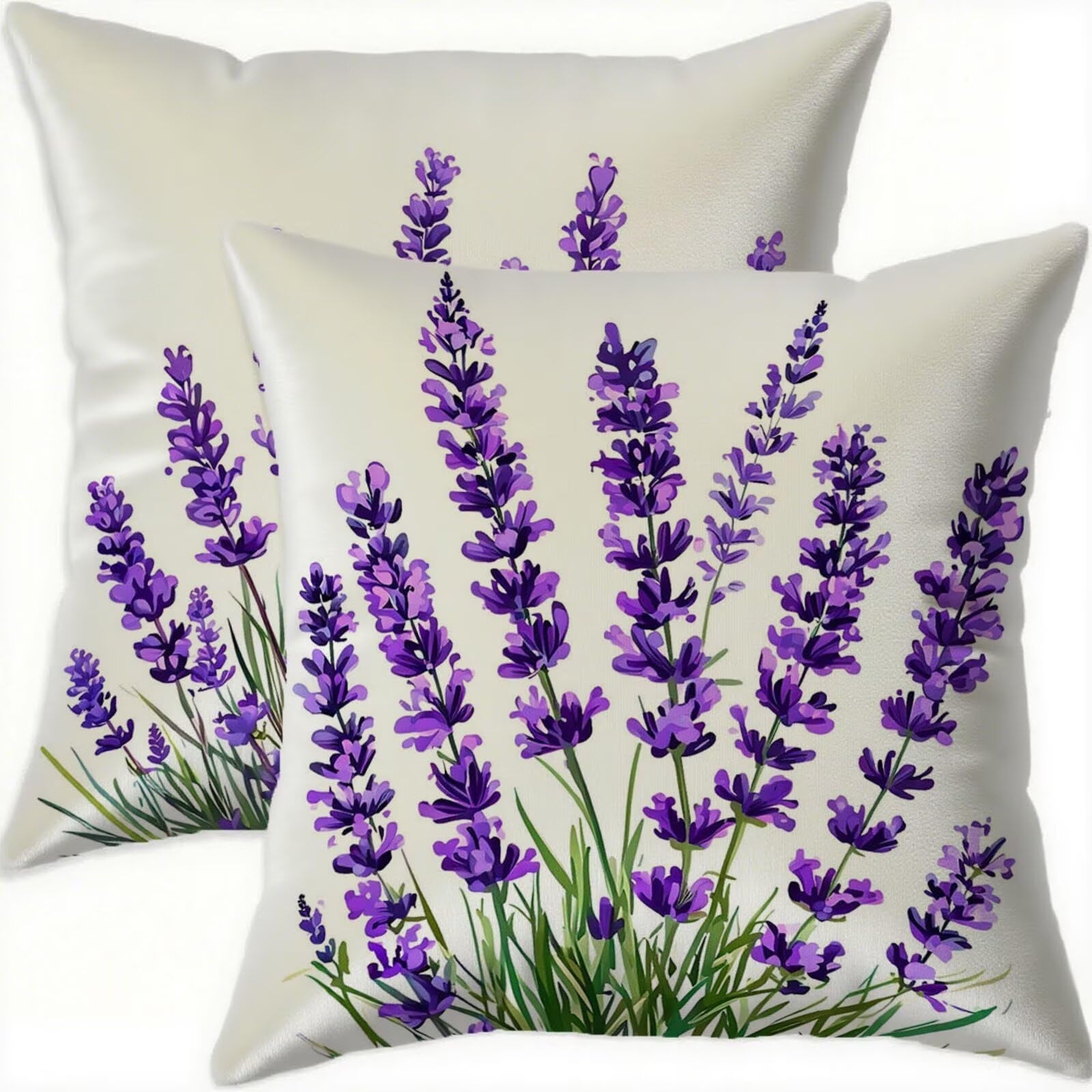 Housse de coussin 75x75 cm imperméable en velours lavable