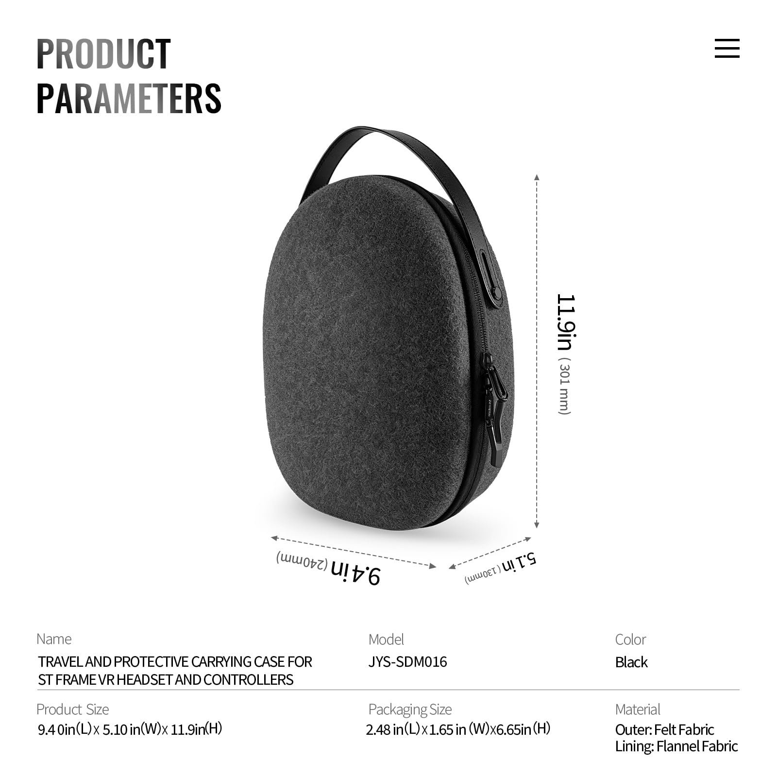 Funda de Transporte y protección para Steam Frame Cascos y mandos de Realidad Virtual, Bolsa de Almacenamiento Multifuncional a Prueba de Polvo