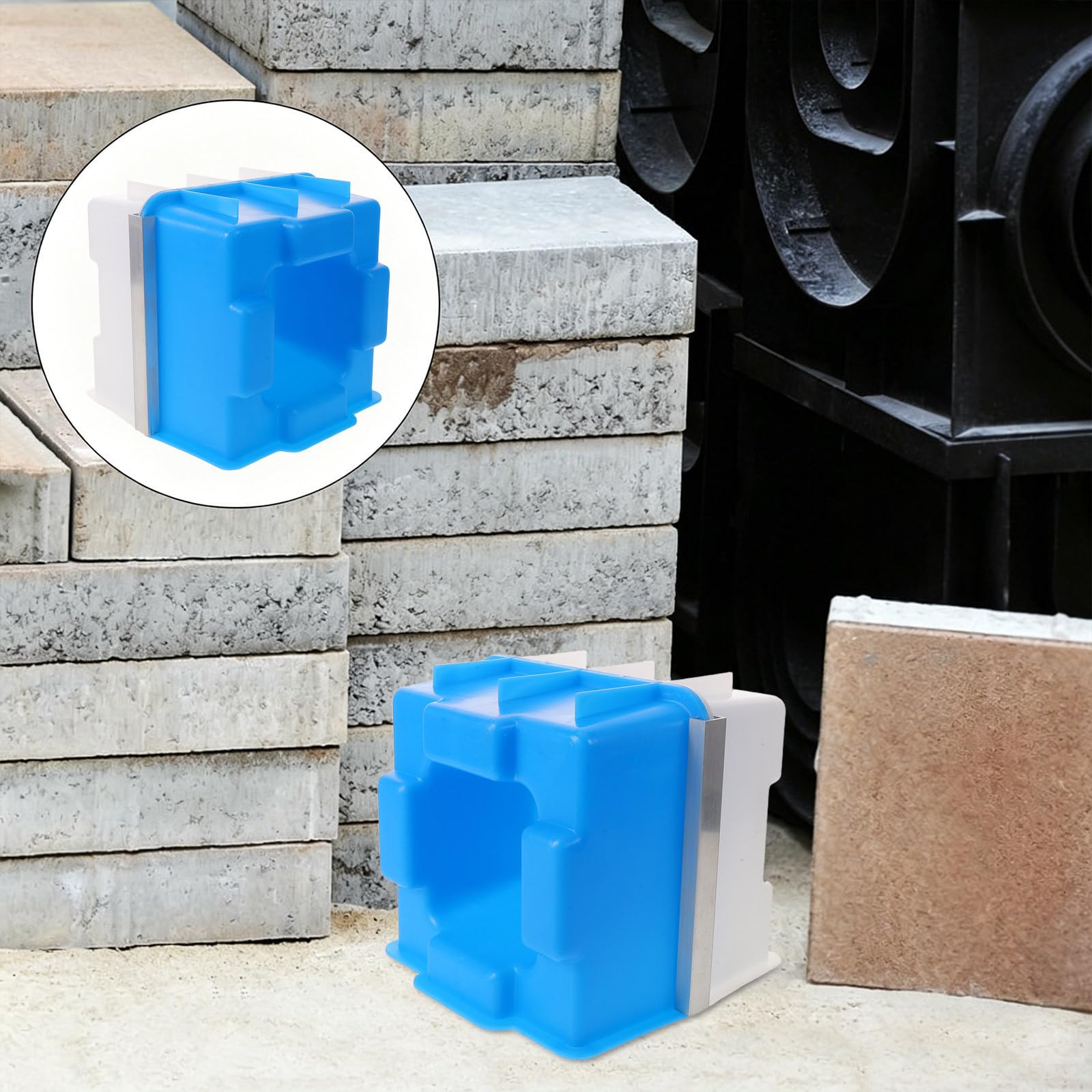 Molde de Hormigón de Plástico para Bloques de Muro, Resistente