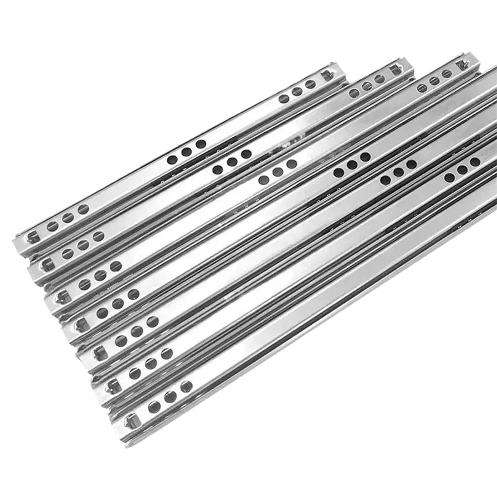 Drawer Slides Drawer Steel Ball Slide Heavy Duty Fully Extension Micro Guide Bearing Runner(17MM 13inch 310mm)