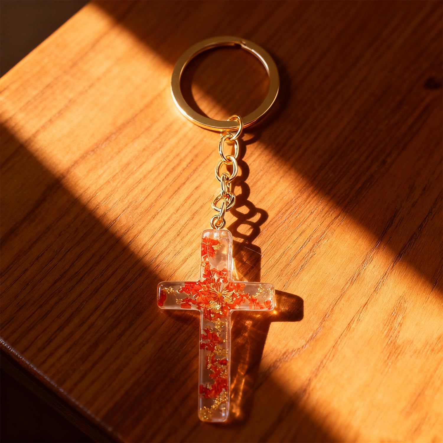 malyunin Cross Keychain Christian Gifts for Women Religion Gifts Cross Charm for Purse Handbags Backpacks - Image 3