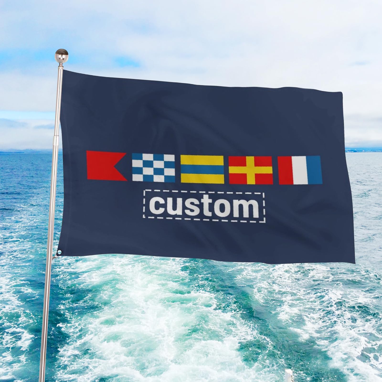 Personalized Nautical Flag Alphabet International maritime Nautical signal flags Custom Captain Gift Customized Flags Banners Outdoor Indoor