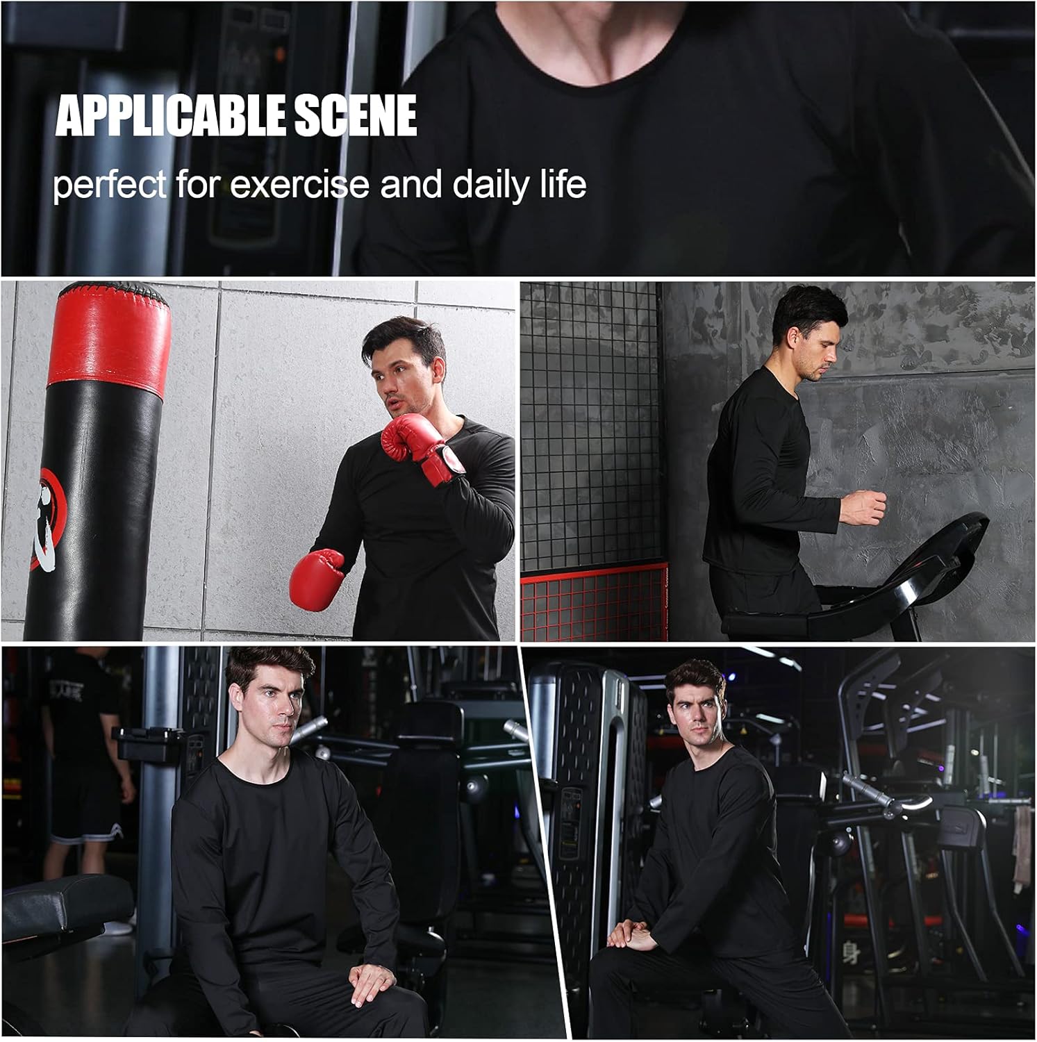 COVUNA Sauna Suit Men's Slimming Sportswear Slim Senior Slimming Sportswear Professional Sportswear : Sports & Outdoors