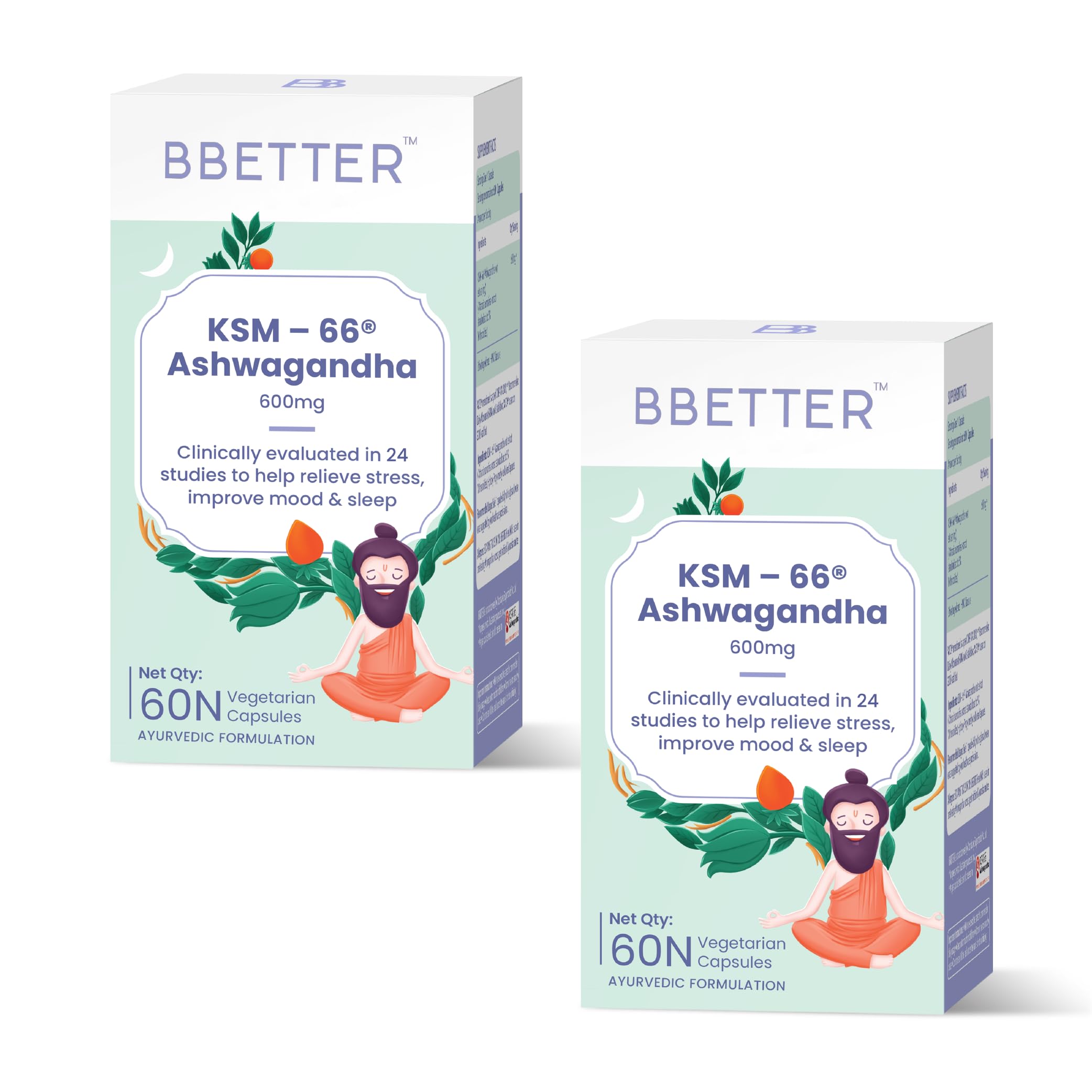 BBETTER Ashwagandha KSM 66 Capsules 600mg, Ashwagandha Tablet For Stress & Sleep Management -120 Veg Ashwagandha Capsules (B09PG78FKN) Amazon Price History, Amazon Price Tracker