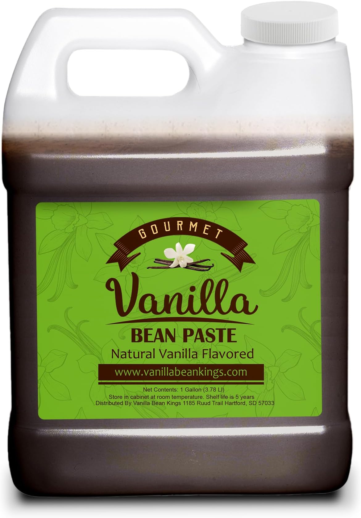 Vanilla Bean Paste for Baking and Cooking - Gourmet Madagascar Bourbon Blend made with Real Vanilla Seeds - 1 Gallon