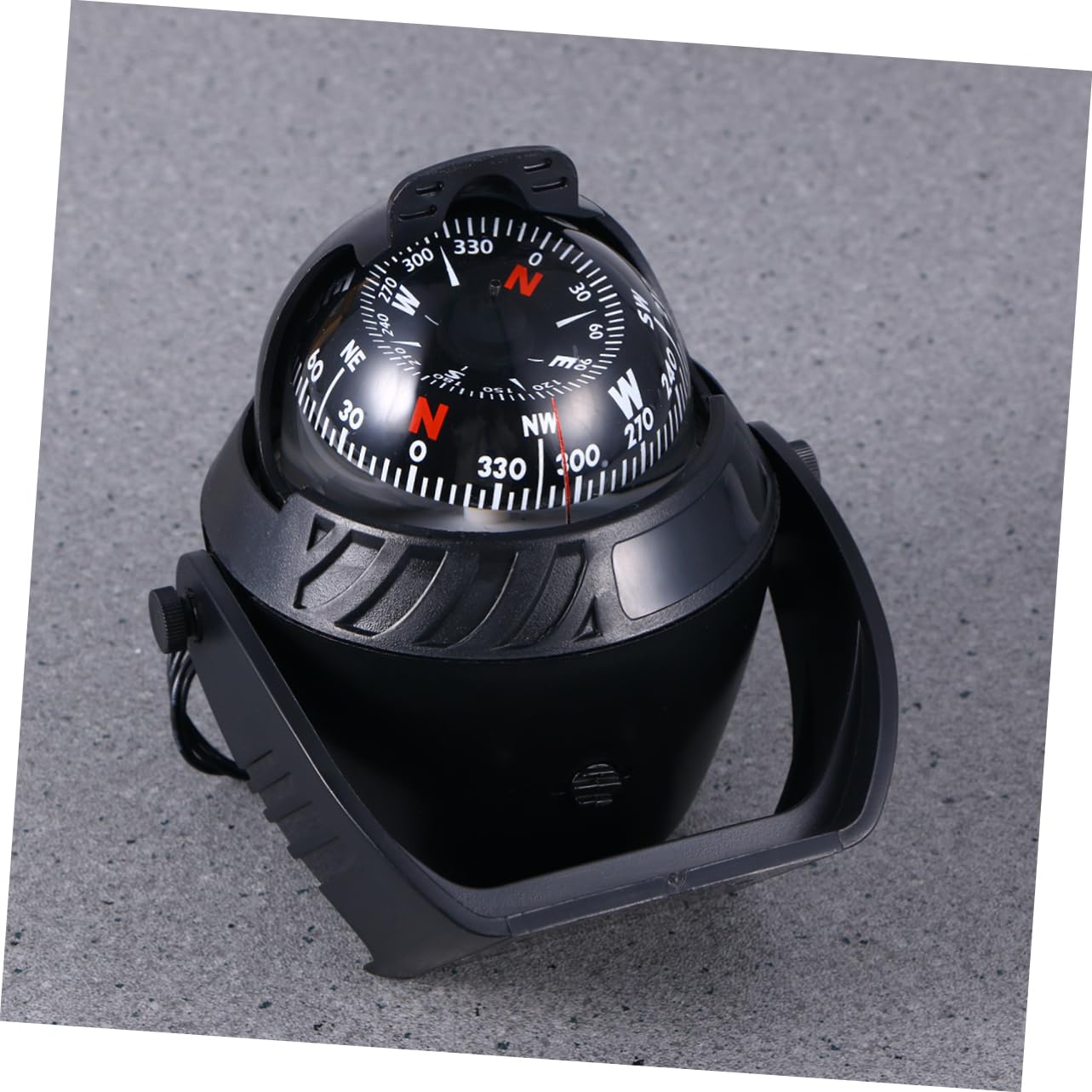 Compas à Boule de Guidage Nautique 12v Noir Abs pour Marine