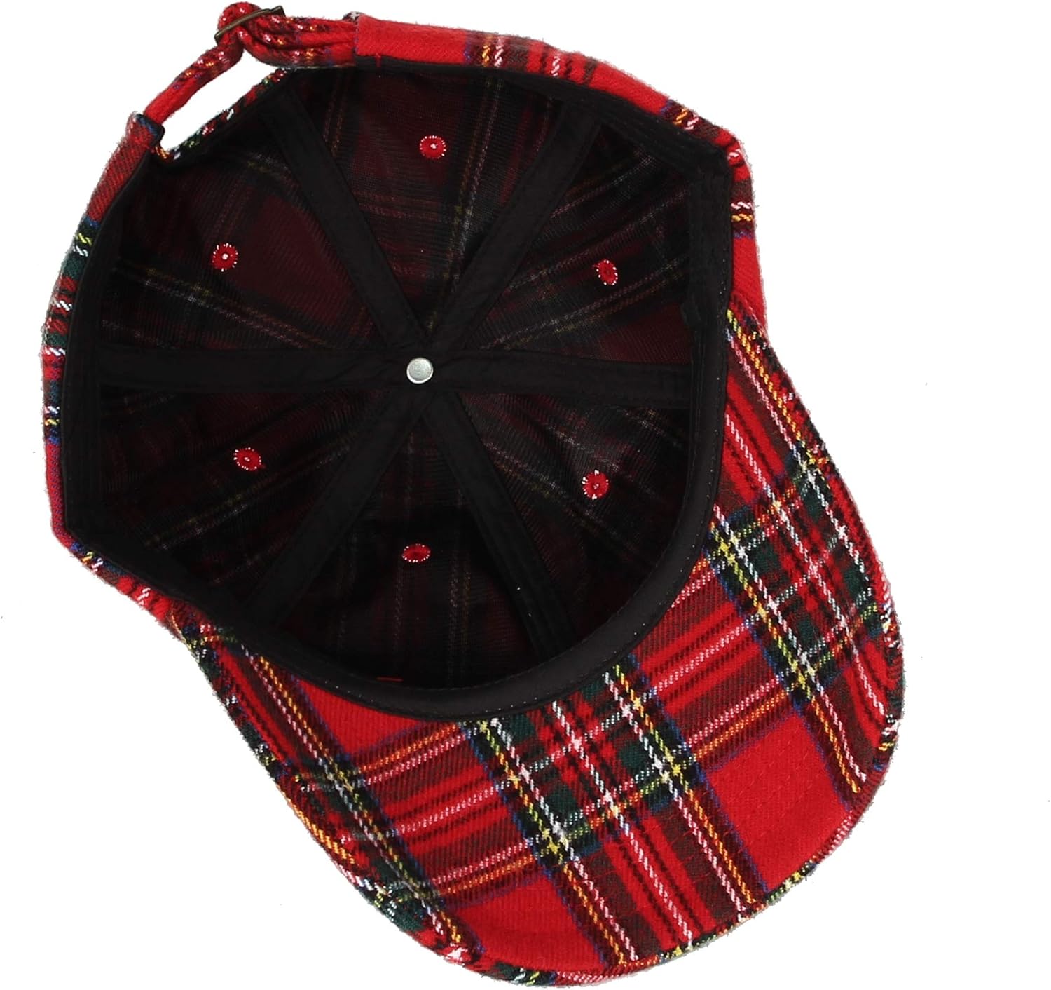 WITHMOONS Baseball Cap Tartan Plaid Check Winter Cotton Hat KR11087