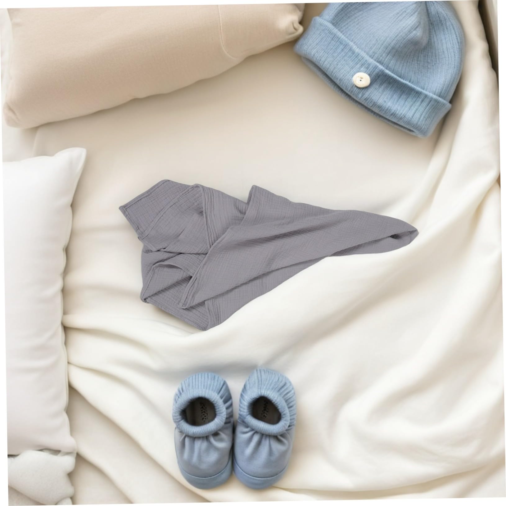 3 Piezas Mantas de Muselina Suaves para Recién Nacidos Manta Envolvente para Dormir y Bañarse para Bebés de Meses y Transpirable para Recién Nacidos