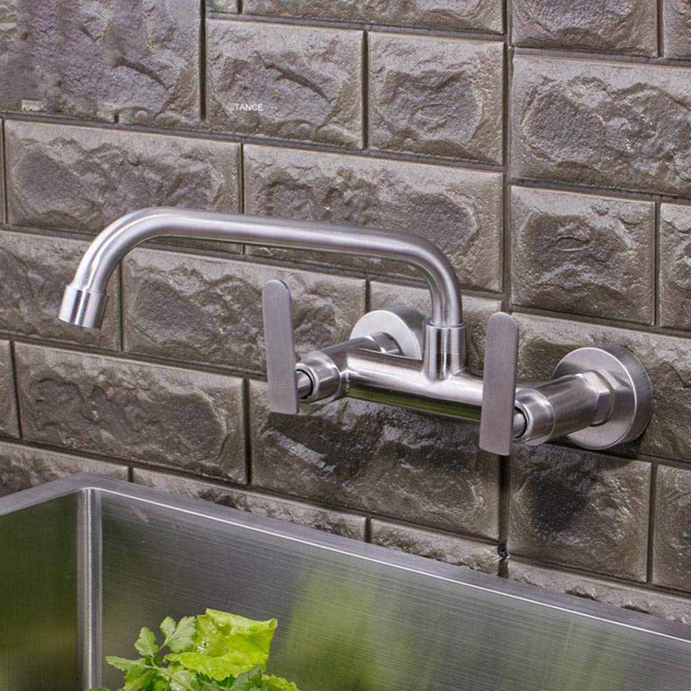 Robinet pivotant universel mural anti-corrosion pour piscine à linge