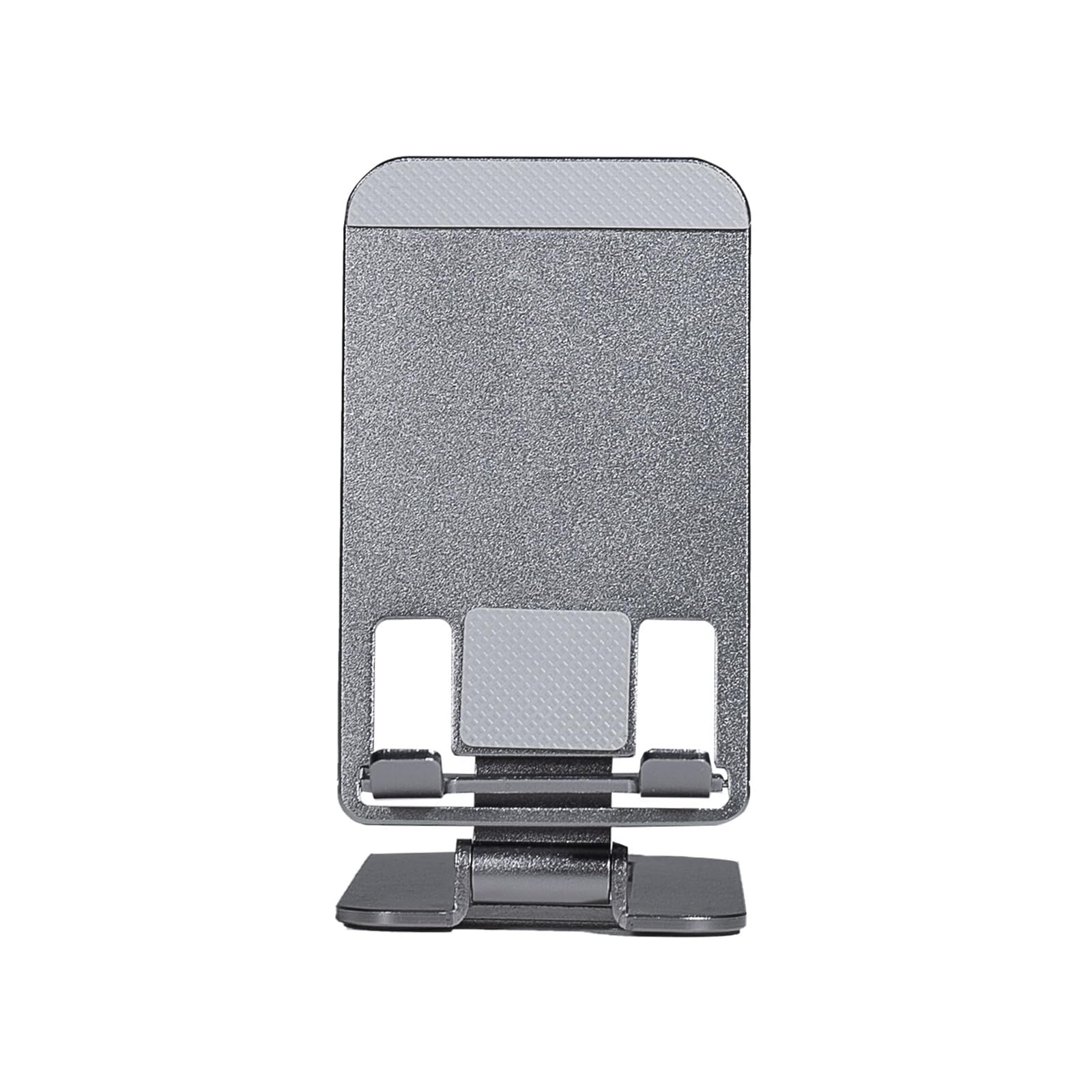 Supporto Telefono da Scrivania Pieghevole in Alluminio | Angolo regolabile, base antiscivolo in silicone, adatto a smartphone da 4,7" a 7,2" anche con cover