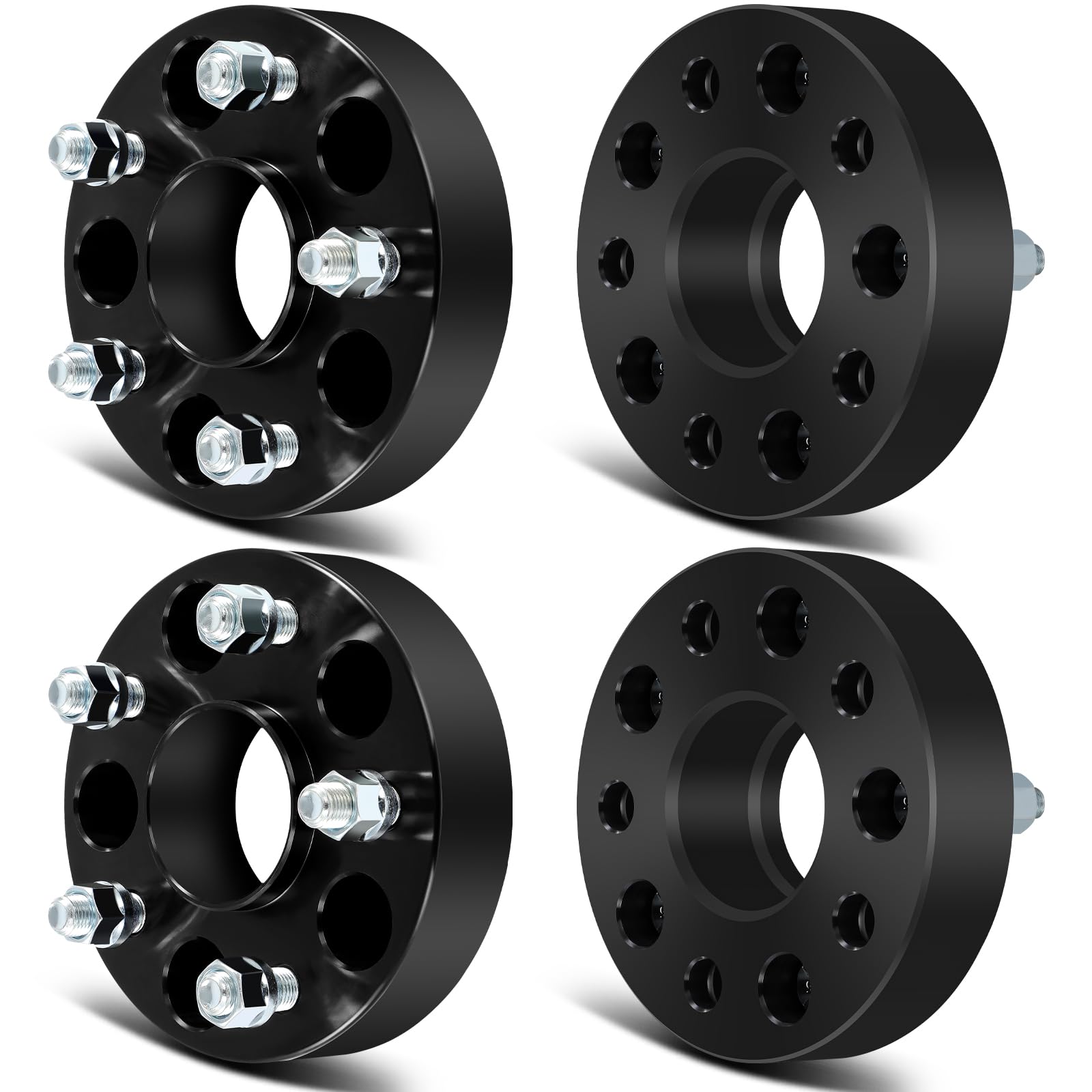 SCITOO 2pcs 1.5" Wheel spacers 5x4.75 to 5x4.75 with Studs 14x1.5 CB 66.9mm