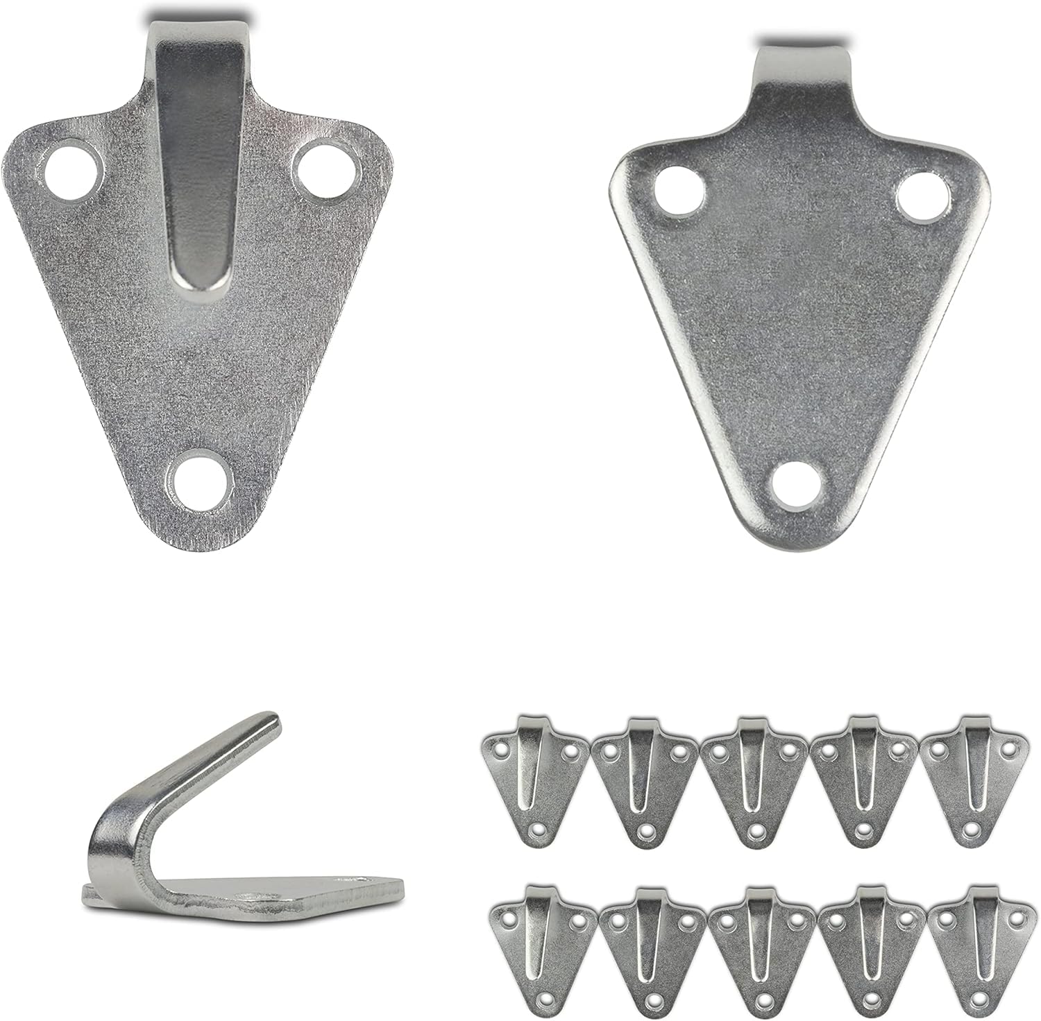 CARGO VA Intelligent Vehicle Accessories CargoVA - 10 Dreiloch Planenhaken - Besonders Rostbeständige Abspannhaken - Netzhaken, perfekt für das Befestigen von Anhängernetzen und Planen