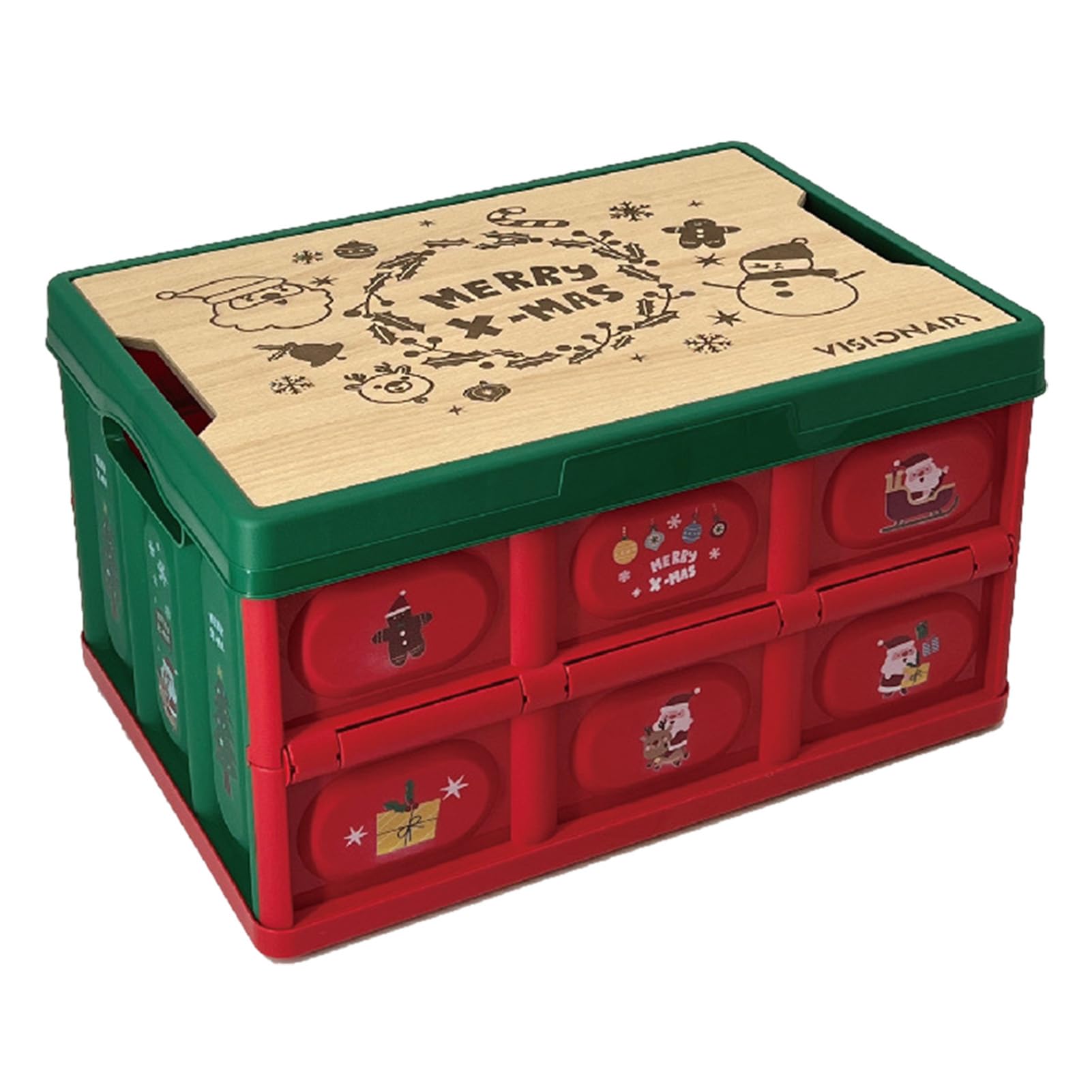 Scatola di immagazzinaggio di ornamenti natalizi, scatola organizzatrice | di immagazzinaggio decorazione ornamenti natalizi, scatola di immagazzinaggio di Natale, attraente scatola organizzatrice con