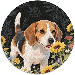 Comprar Puzzle Beagle 1000 Piezas para Adultos Y Niños Juego Familiar Puzzles Girasol Beagle Decorativo Regalo para Hombre 1000pcs (67.5x67.5cm)