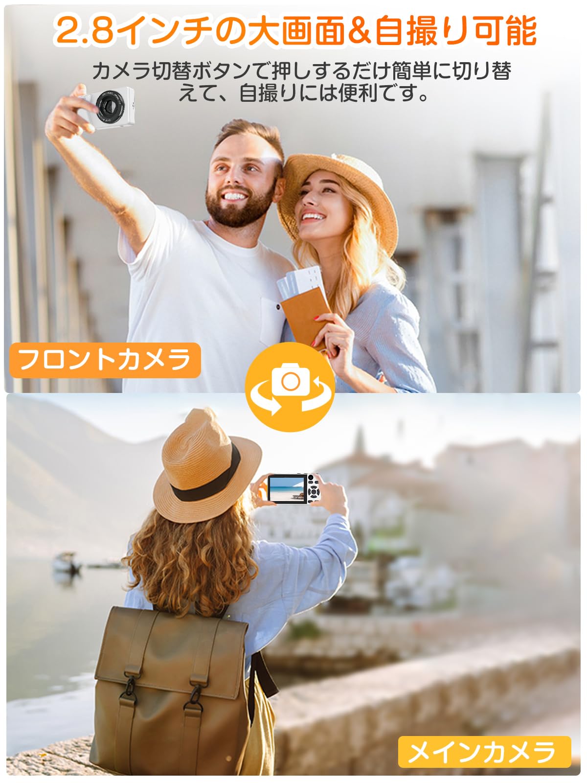 Amazon | 【2025新版&自撮り機能】YOUHE デジタルカメラ 4K デジカメ