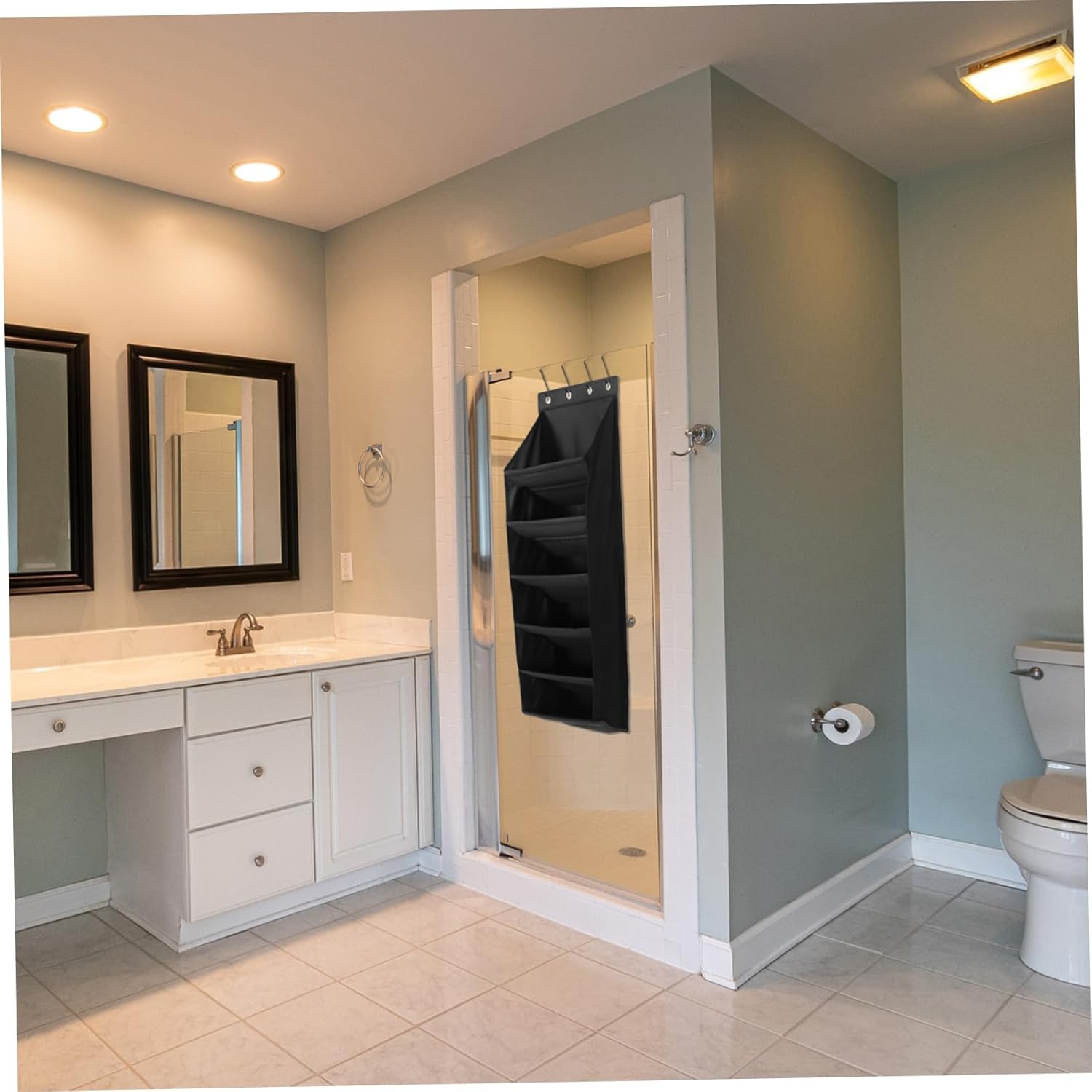 Unomor Household Wall Hanging Organizer Bag Multi Pocket Shoe Storage for Door Tear Resistant Space Saving Design for Entryway and Travel Use