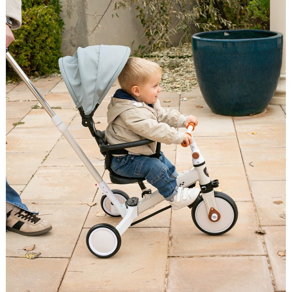 Interbaby Norby: 5 in 1 Dreirad und Laufrad mit Verdeck, 1 bis 5 Jahre