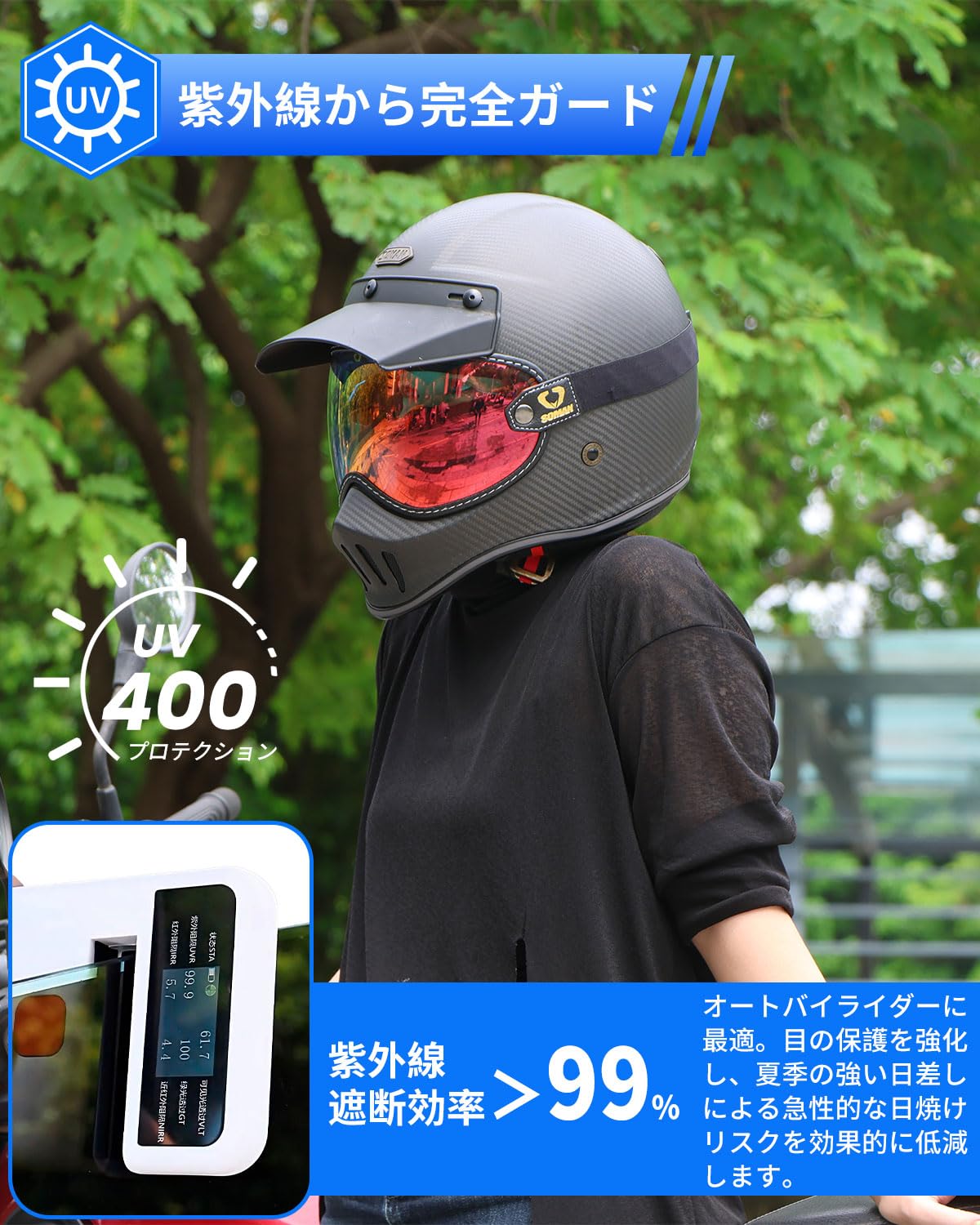 Amazon | Soman EX ZERO 用シールド, バブルシールド, ヘルメット