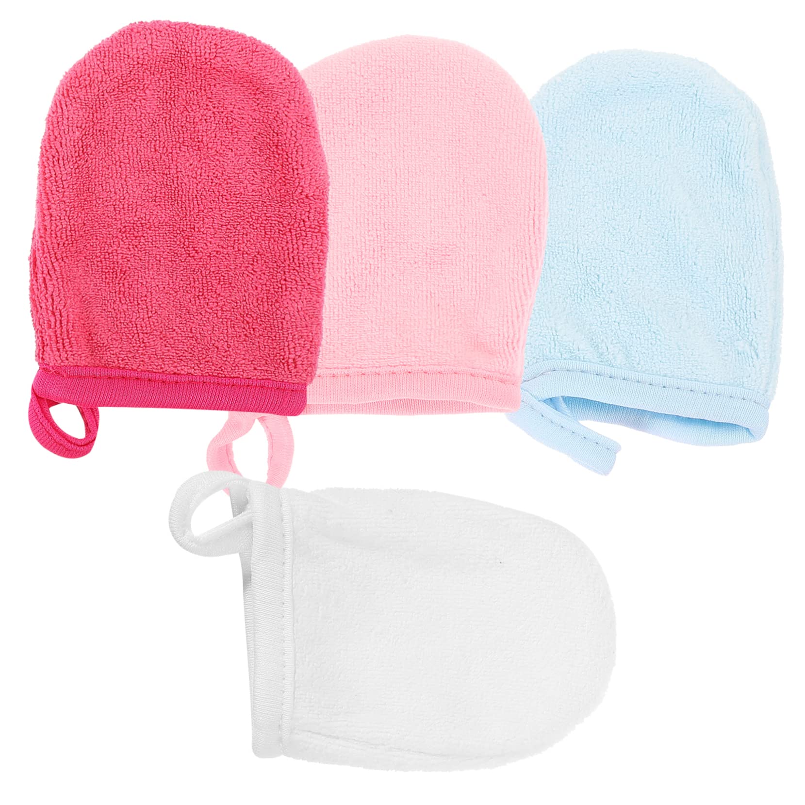 20pezzi Guanti Microfibra Per Pulizia Viso e Rimozione Trucco Guanti Lavabili e Riutilizzabili Di Accessori Per Della Perfetti Per Uso Quotidiano e Viaggi