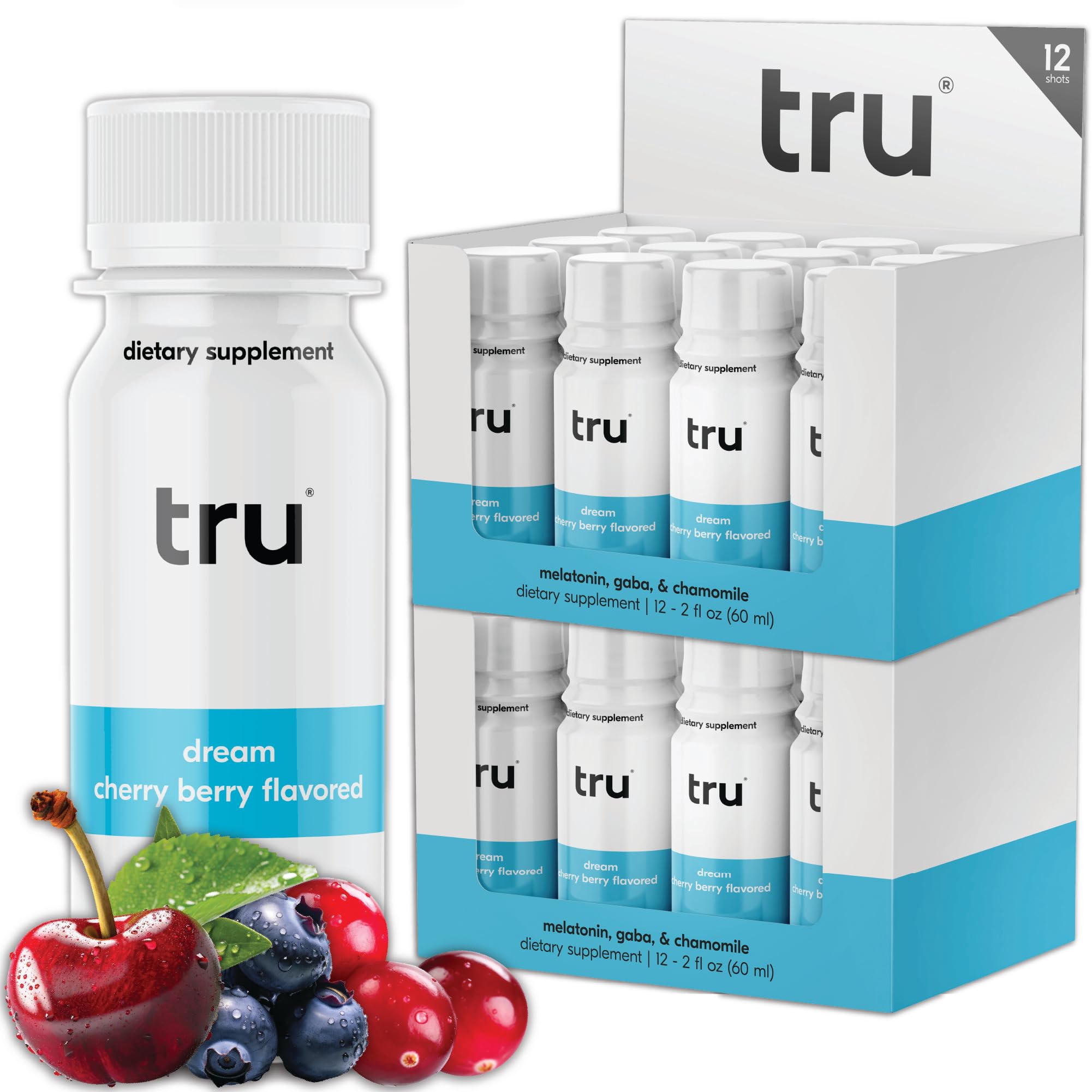 Amazon.com : Tru Dream Shot, Cherry Berry Flavored Deep Sleep Aid