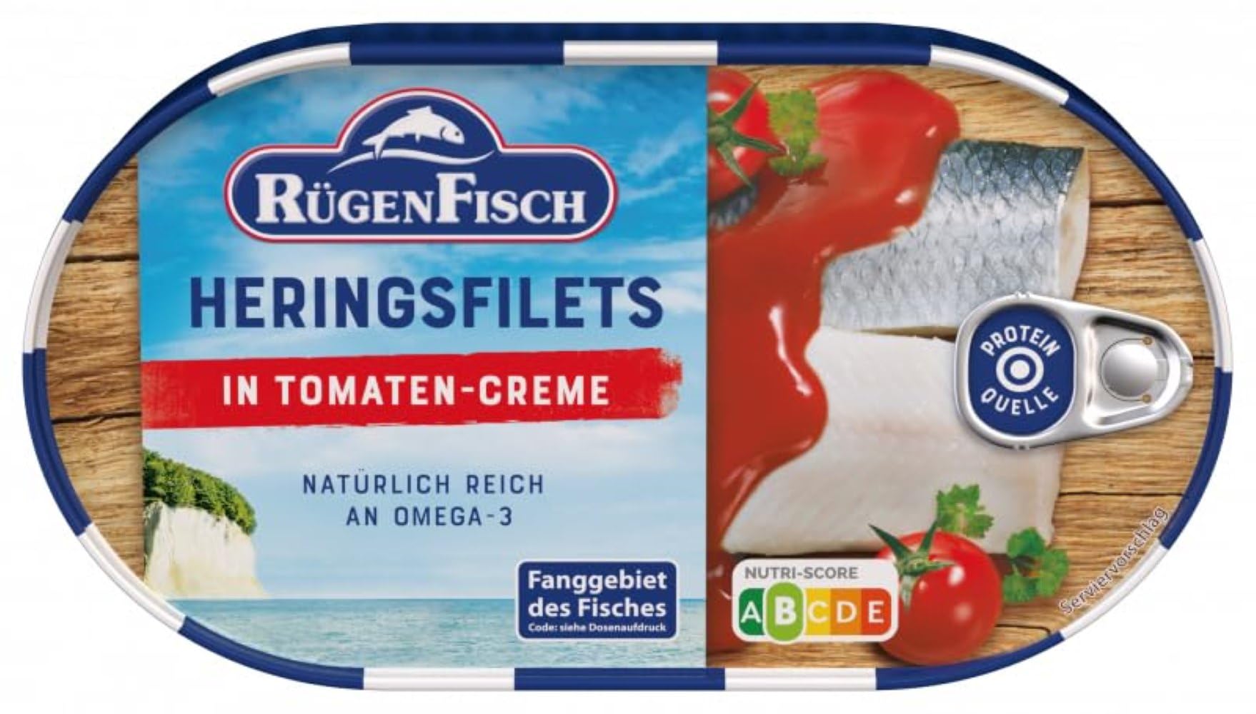 Rügenfisch Heringsfilet in Tomaten Creme, 200g
