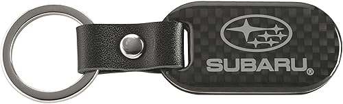 Subaru SUBARU Logo Carbon Fiber Keychain Impreza Legacy Outback OEM Genuine WRX Ascent