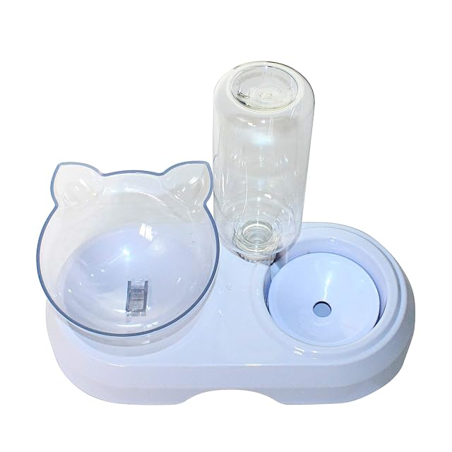 2 in 1 Comedero y Bebedero Automático para Gatos y Perros Dispensador de Agua Gato Pequeño Comedero de Perros…