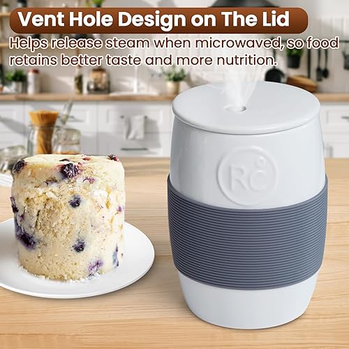 Miniatura 4 de Olla de huevos profesional de cerámica para microondas, máquina de huevos revueltos rápida con capacidad para hasta 4 huevos, cocina de microondas